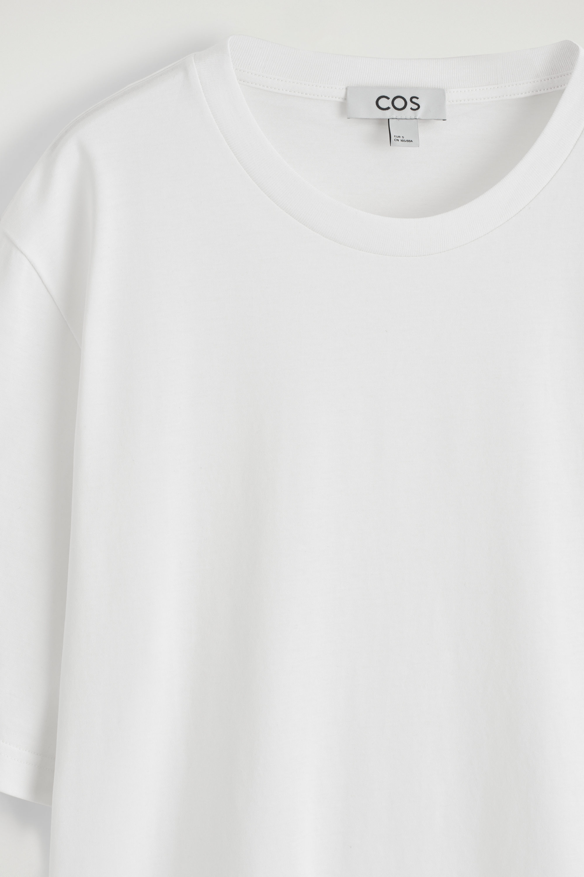 ★RECTO★ROUND NECK COTTON T-SHIRT★6470_6472_6471★韓国★ REGULAR LINEN T-SHIRT - BLACK | COS