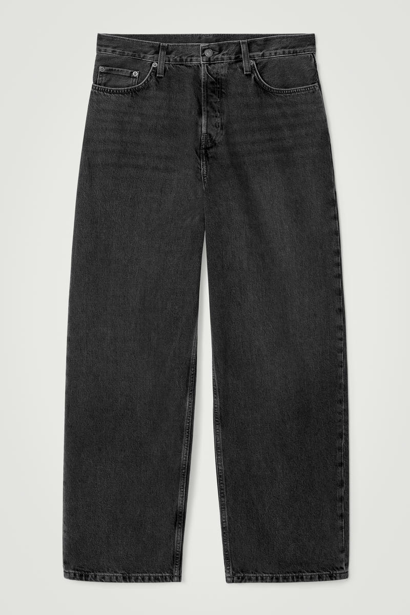 Cos Rider Straight-leg Jeans In Black