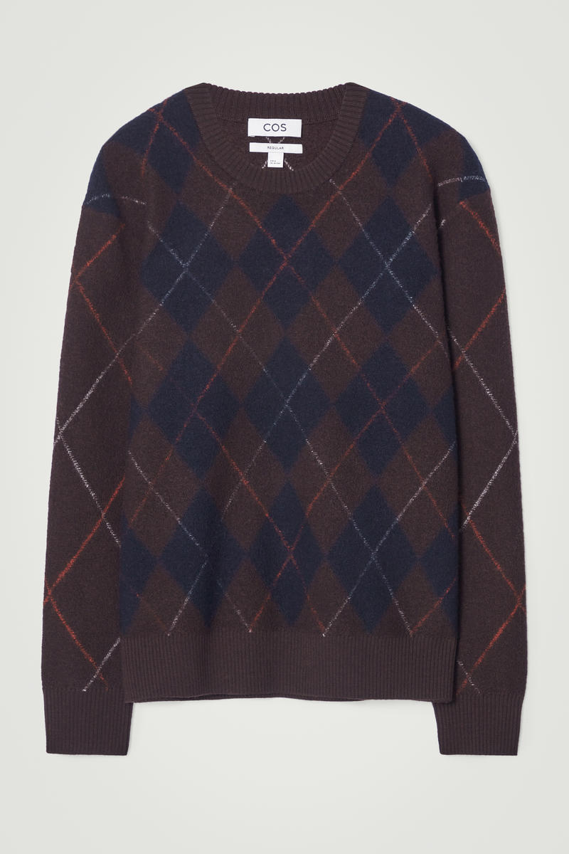 Argyle Boiled-Wool Jumper