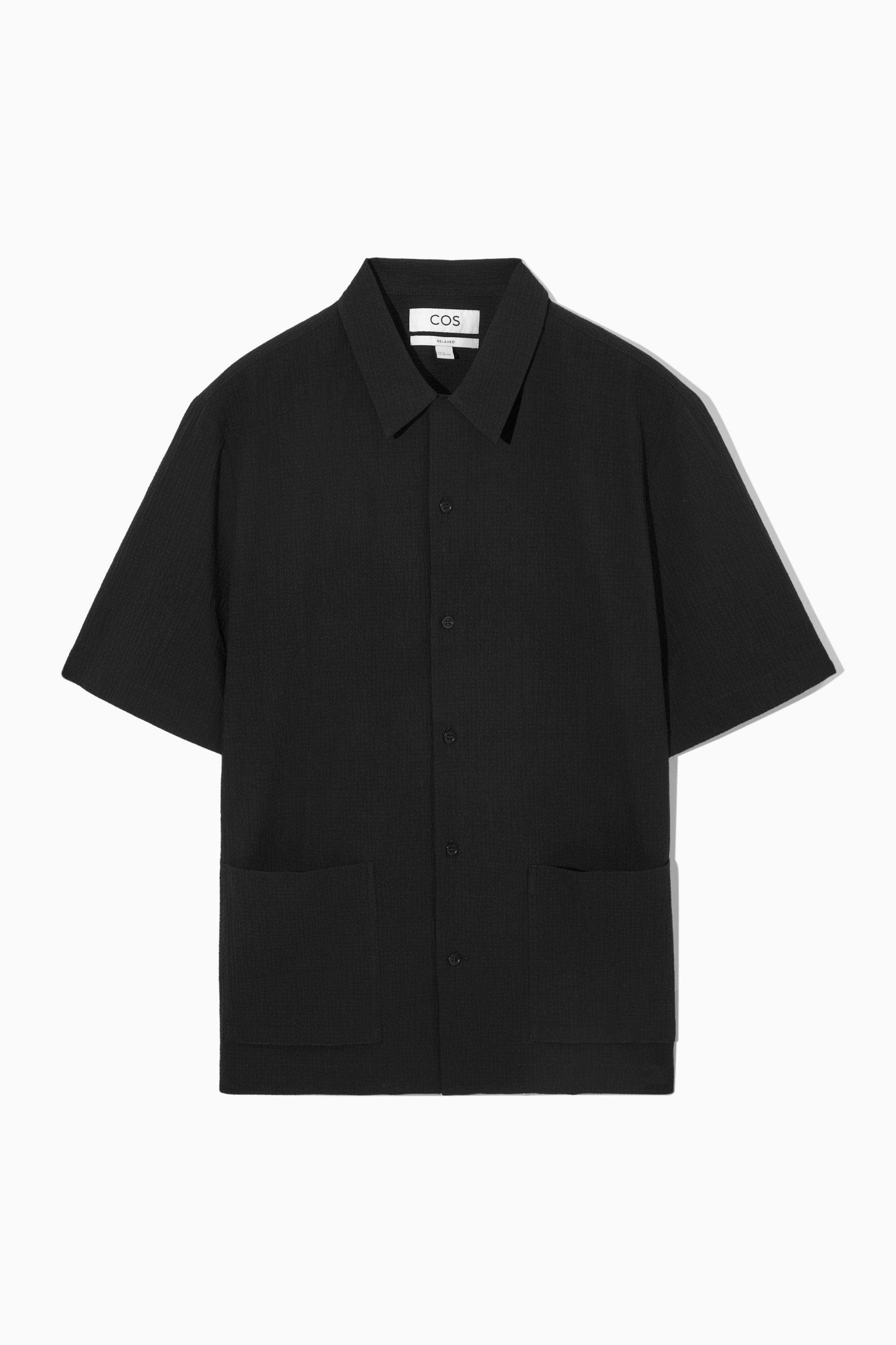 【KOOLOSET】Summer Seersucker Check Shirt Summer Seersucker Shirt - Navy
