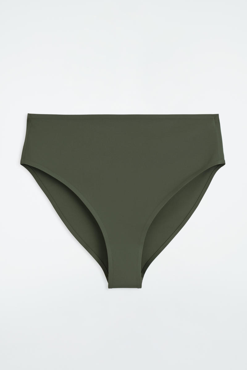 Cos Slip Bikini In Scuba A Vita Alta In Verde