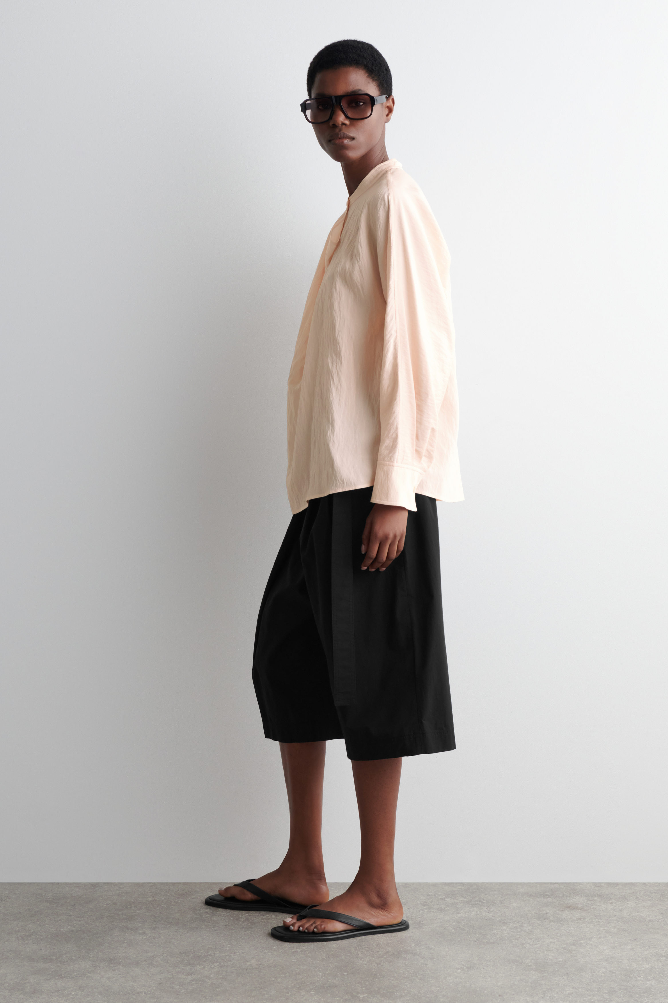 DRAPED BLOUSE - APRICOT | COS