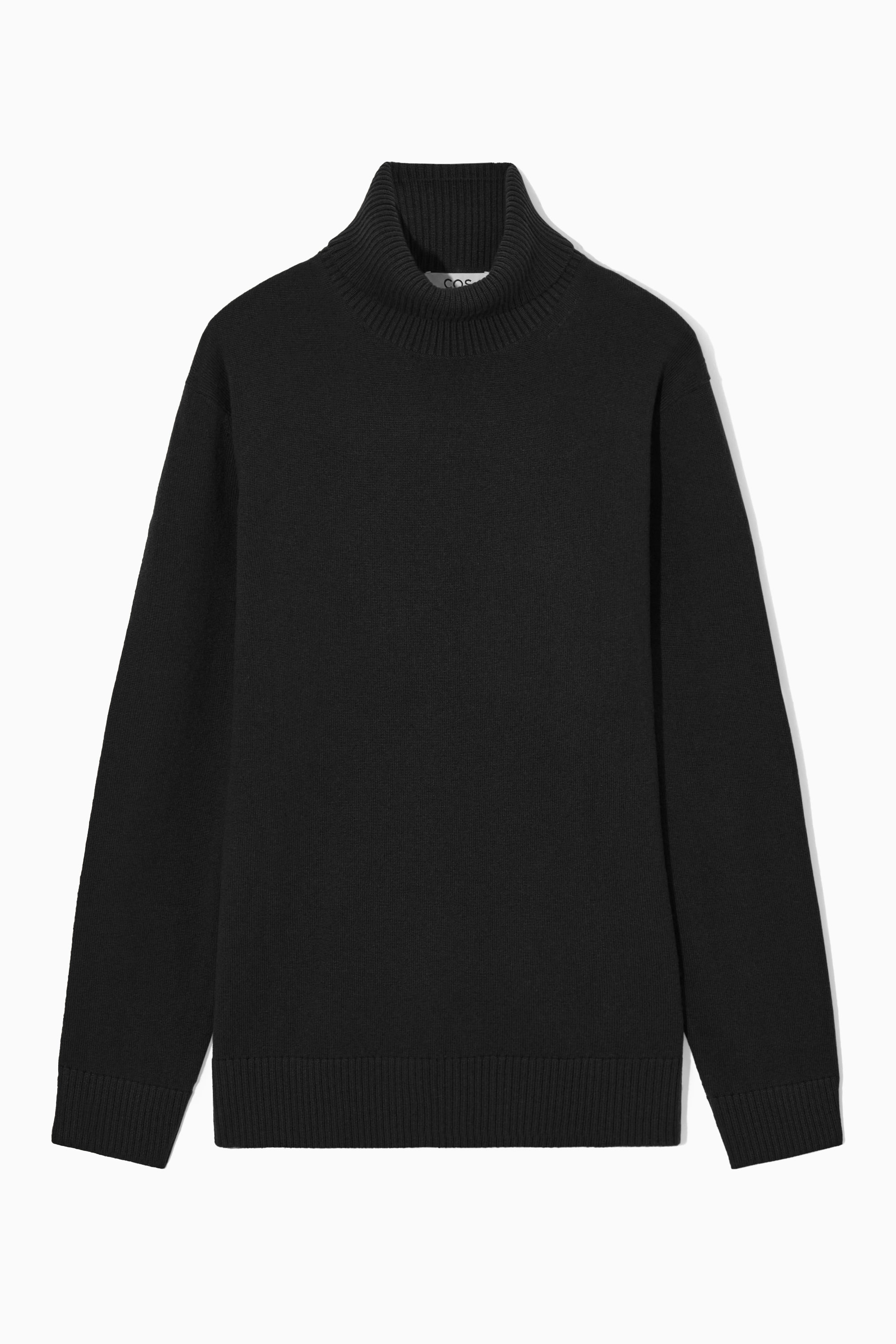 韓国newera■[Black Label] Cashmere Collar Sweater ■送料込 Black Crew Neck Cashmere Jumper | Turnbull & Asser