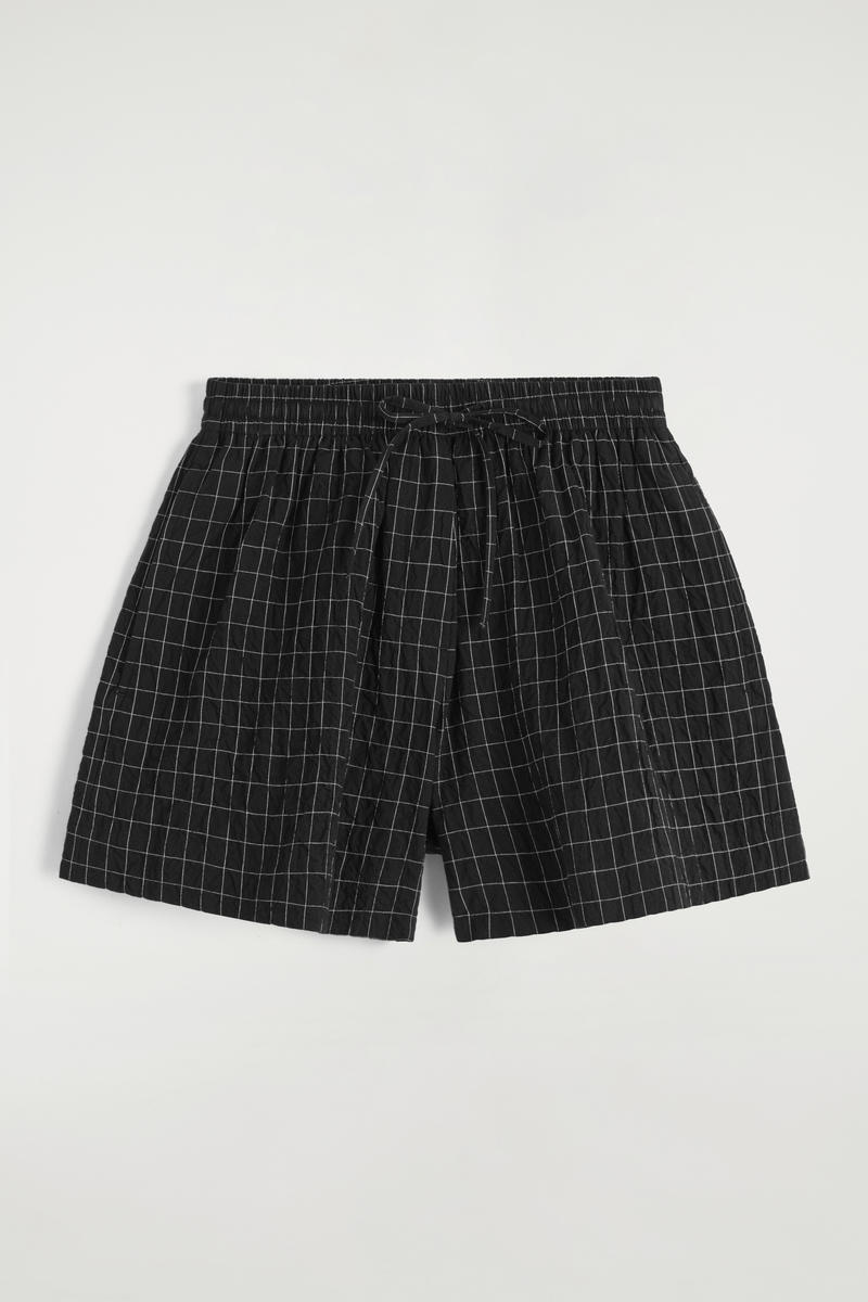 Checked Cotton Shorts