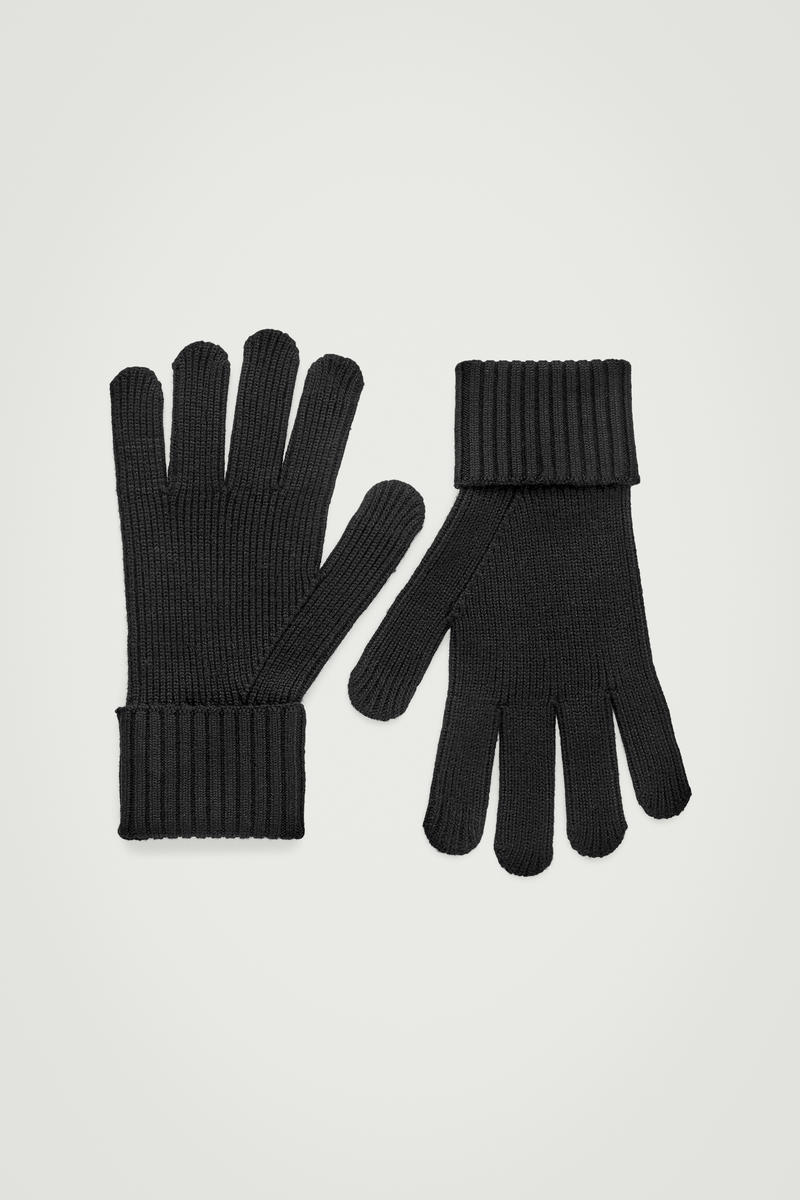 Ribbed Wool Gloves