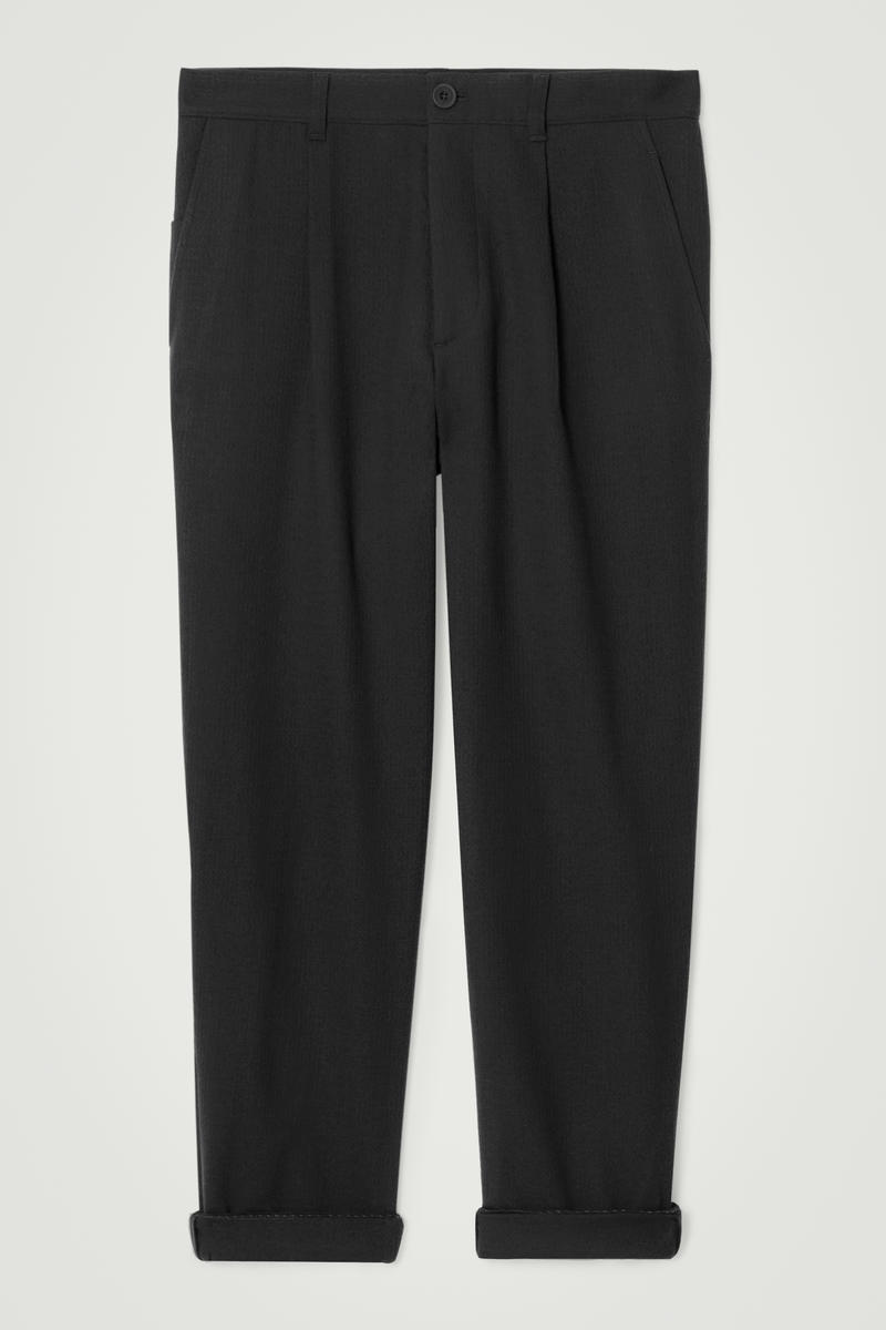 Pleated Wool Trousers