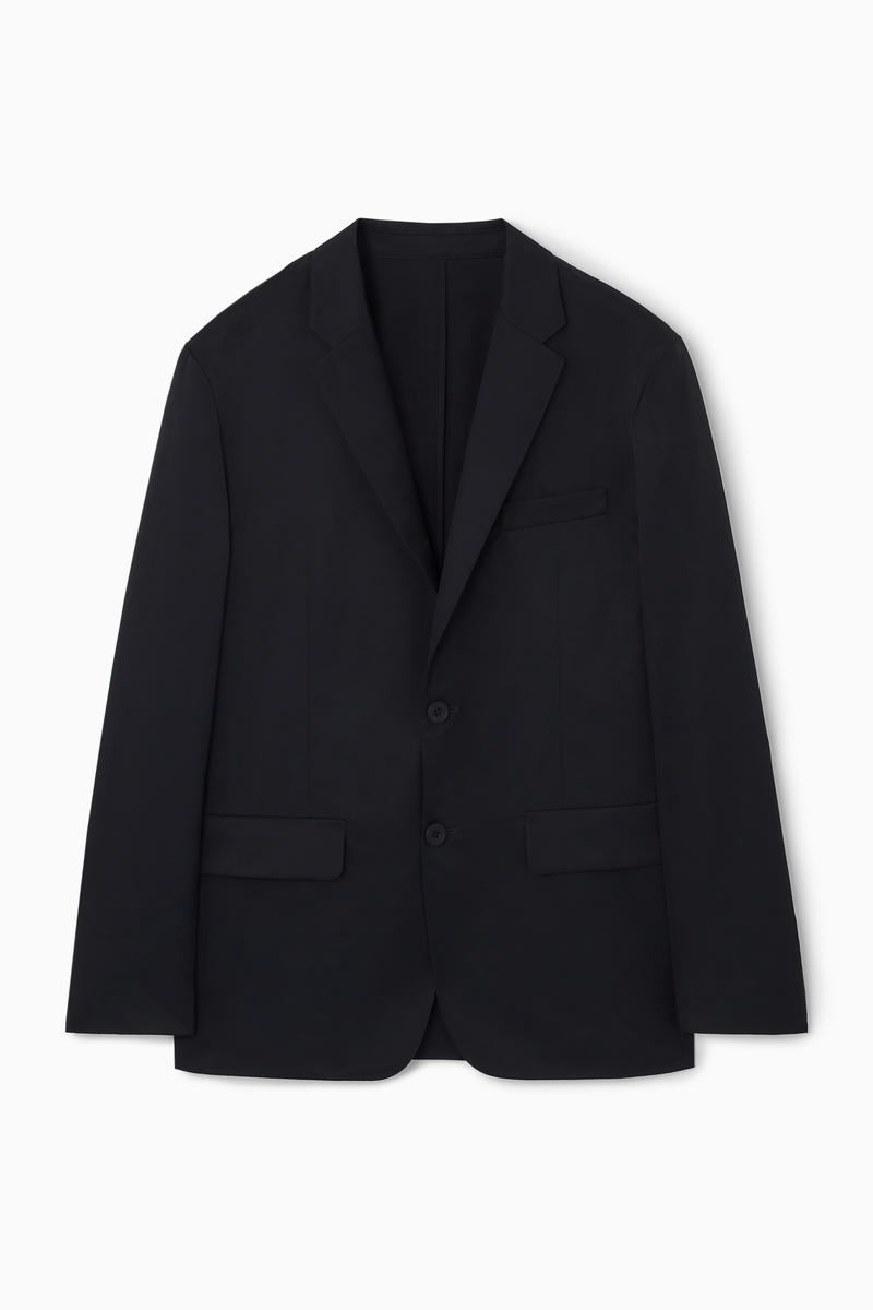 Regular Cotton Single-Breasted Blazer