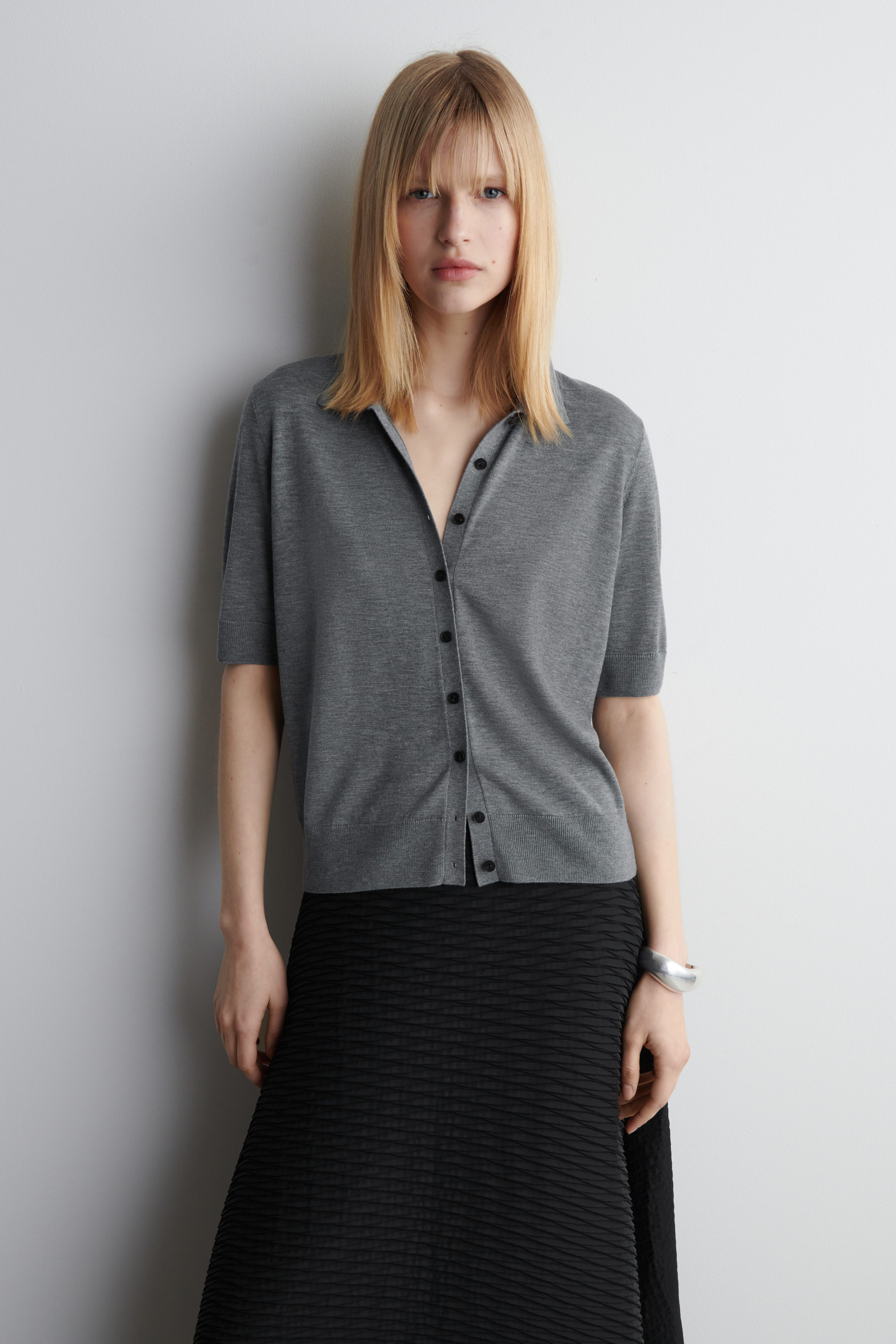 【COOR】 MERINO WOOL POLO CARDIGAN/追跡付 COOR】 MERINO WOOL POLO CARDIGAN/追跡付 (COOR/カーディガン