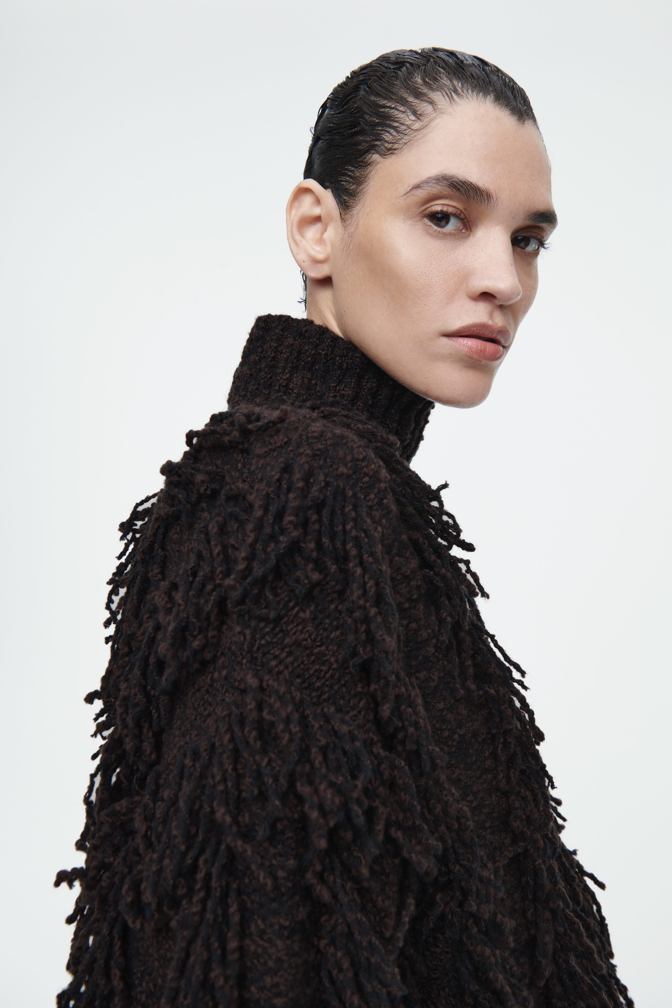 山*本様 CHRISTIAN DADA 19AW Fringe Knit Swe Dante6-Rious