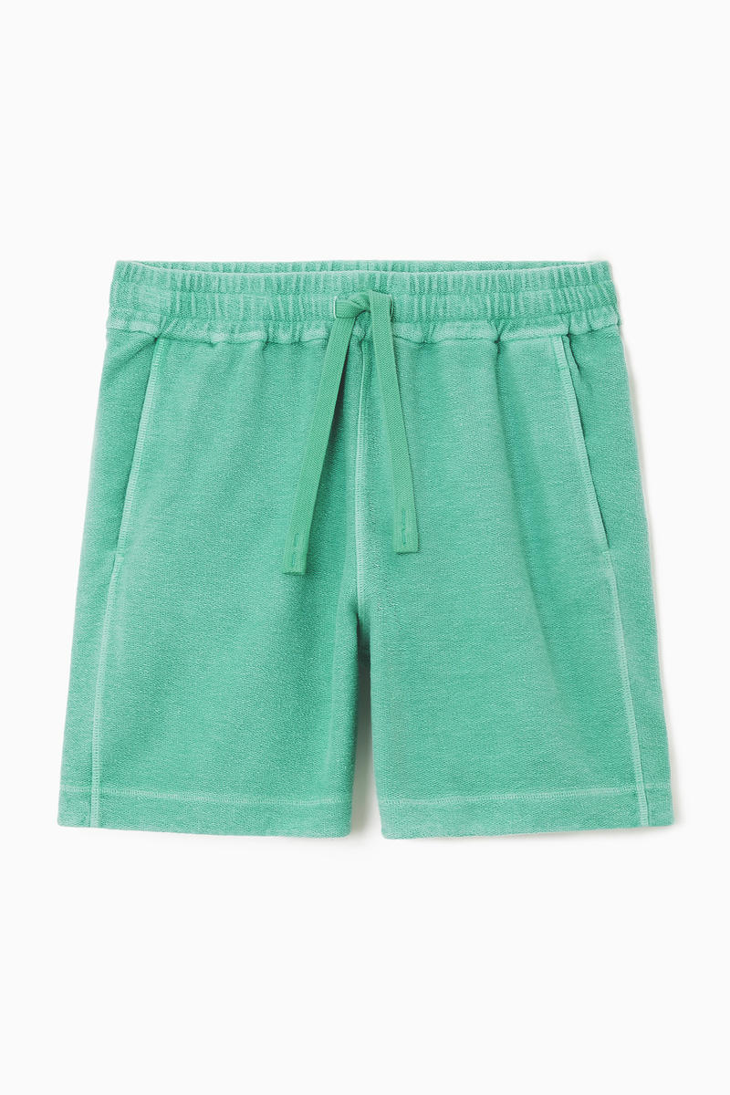 Drawstring Terry Shorts