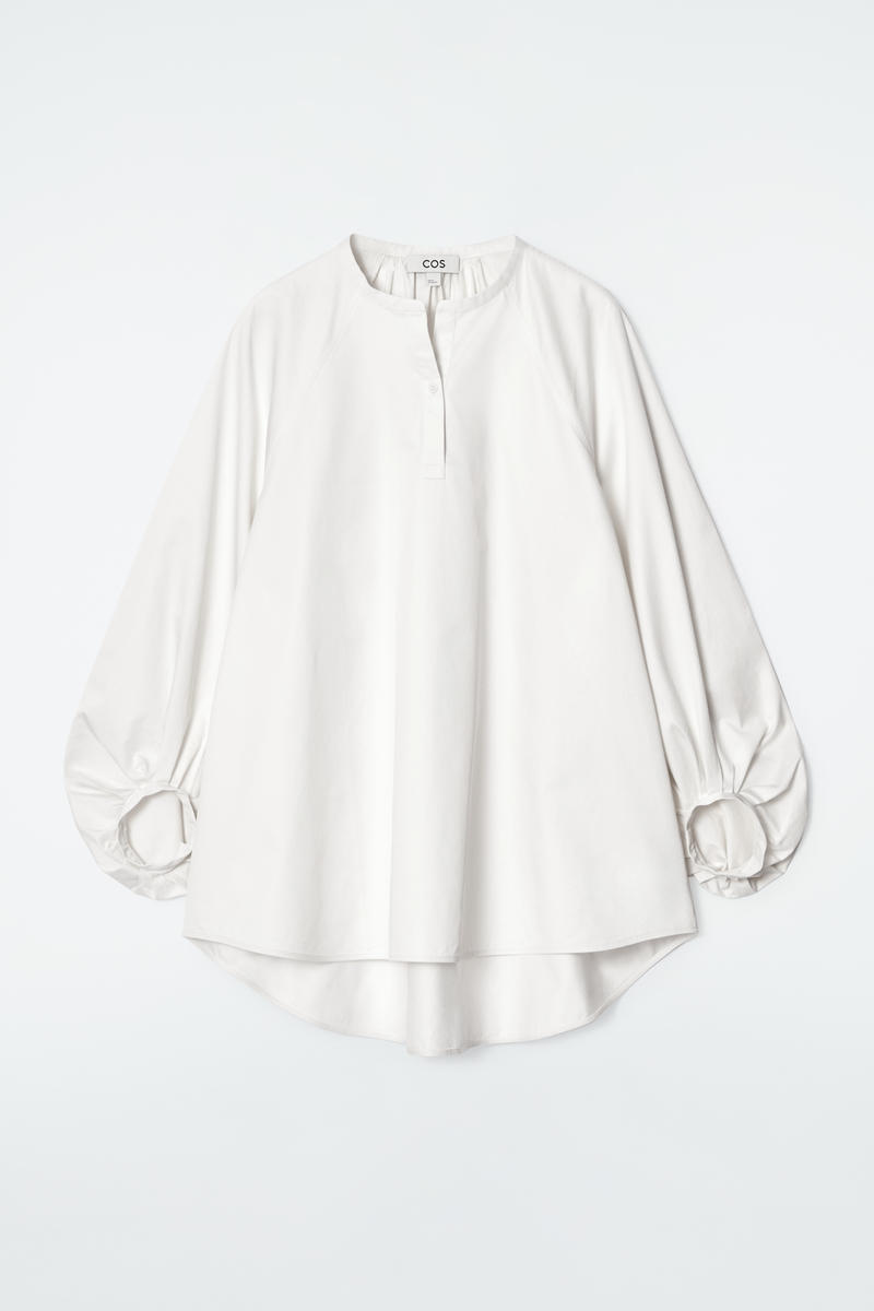 Balloon-Sleeve Blouse