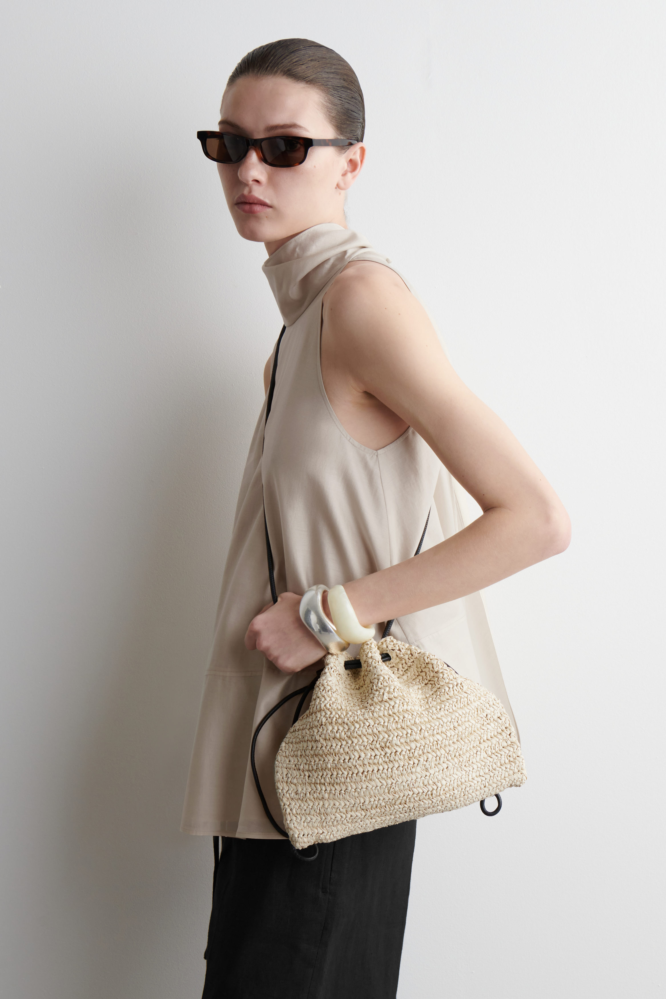 CAVATELLI MINI CLUTCH - SUEDE CAVATELLI ミニクラッチバッグ