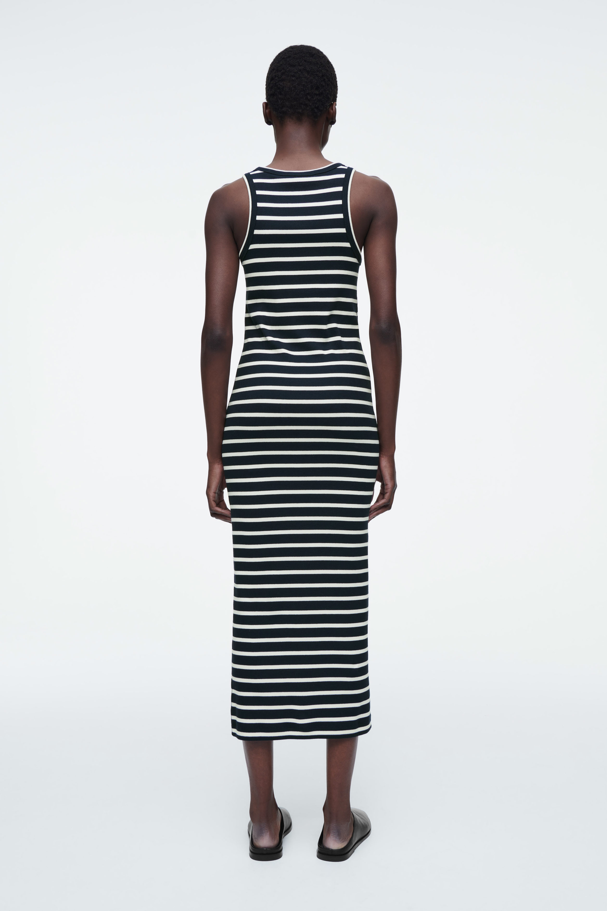 RIBBED TUBE DRESS - BLACK | COS
