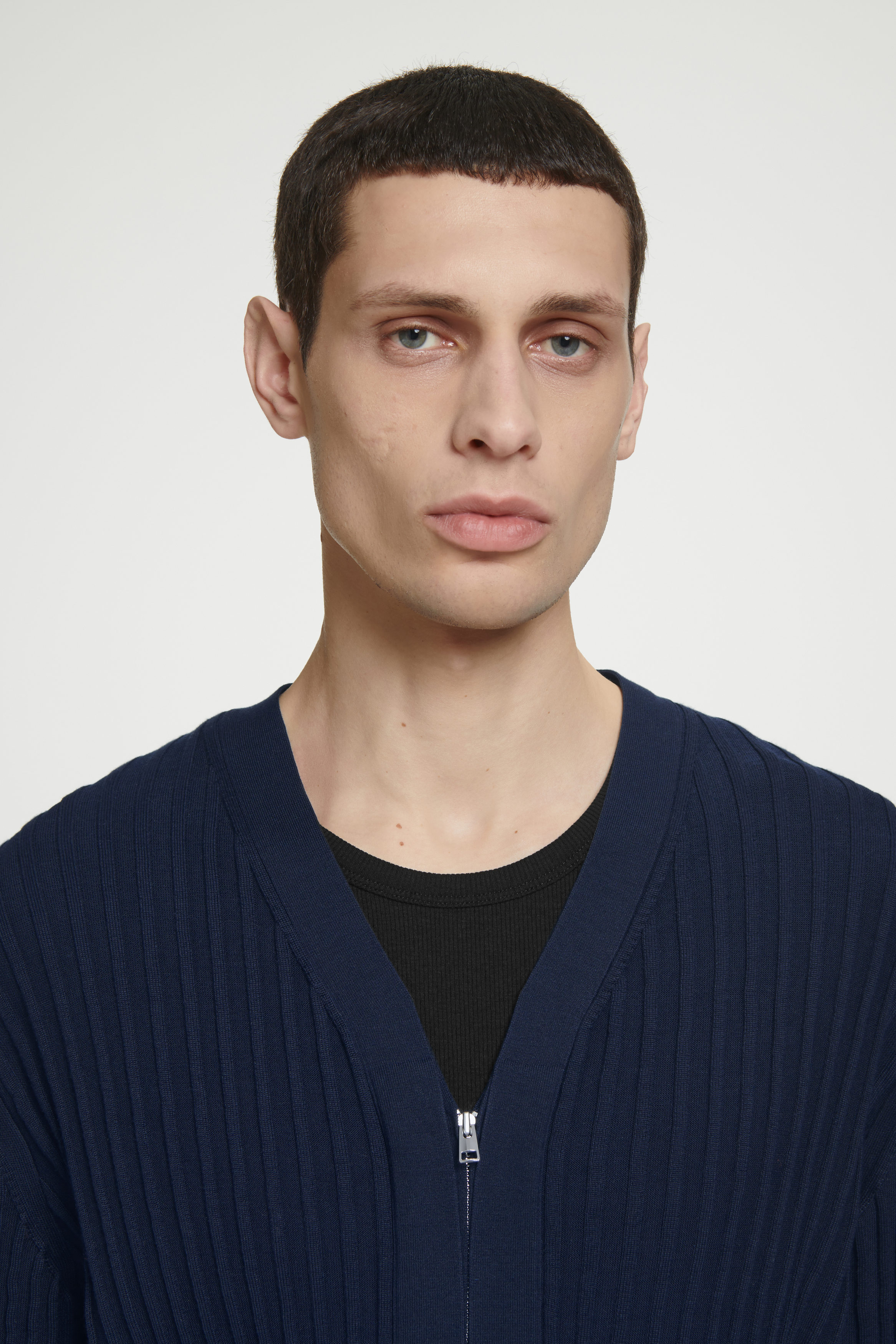 Rib Knit Crewneck Cardigan – KROST