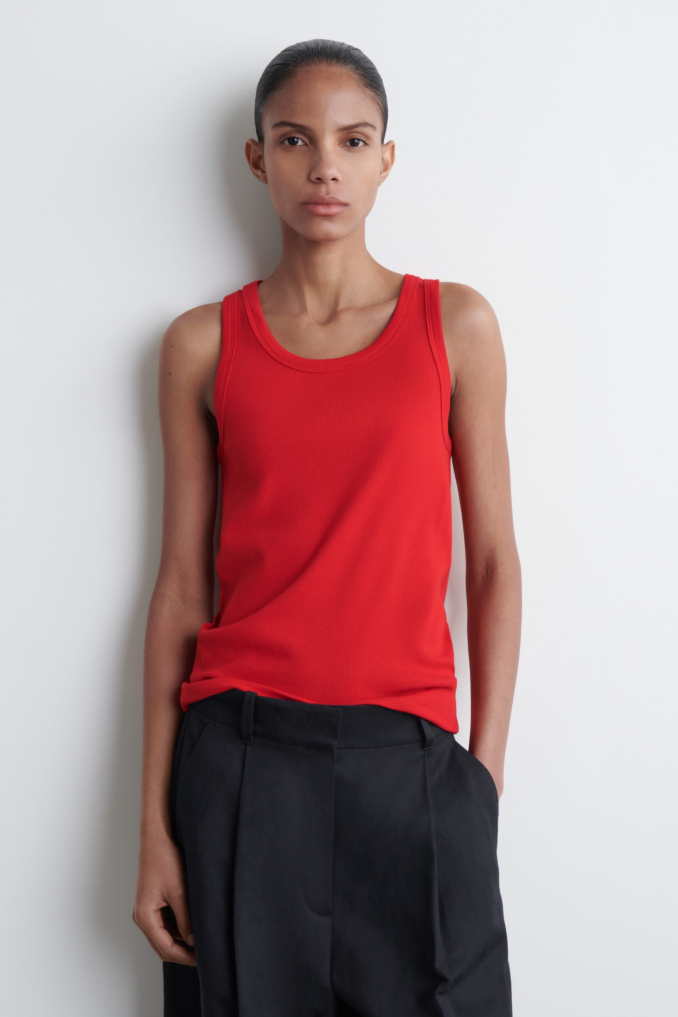 トップス B. TANK TOP Black Tank Tops for Women Dressy Casual Square Neck Flowy