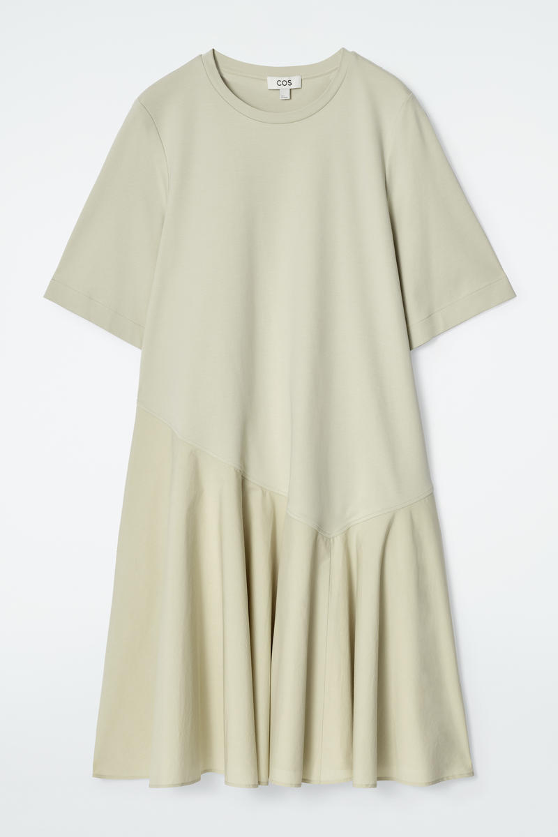 Asymmetric Mini T-Shirt Dress