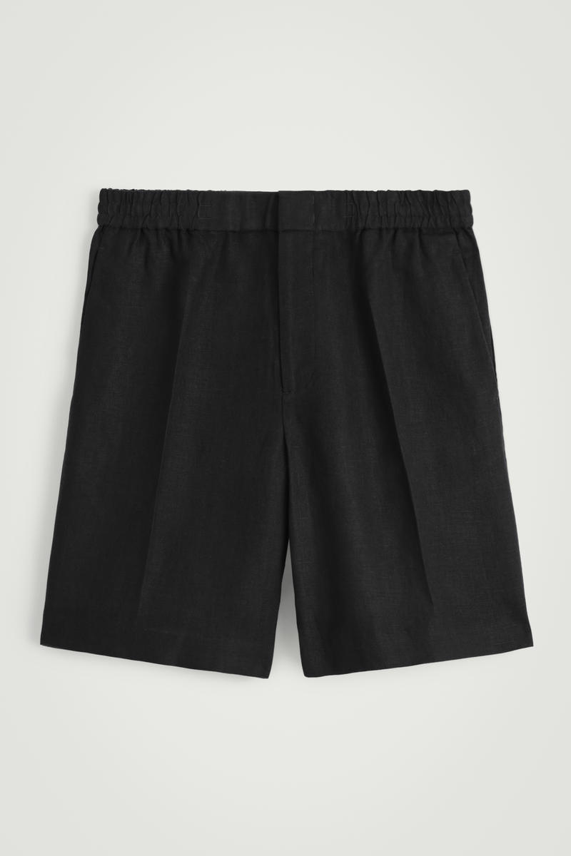 Elasticated Linen Shorts