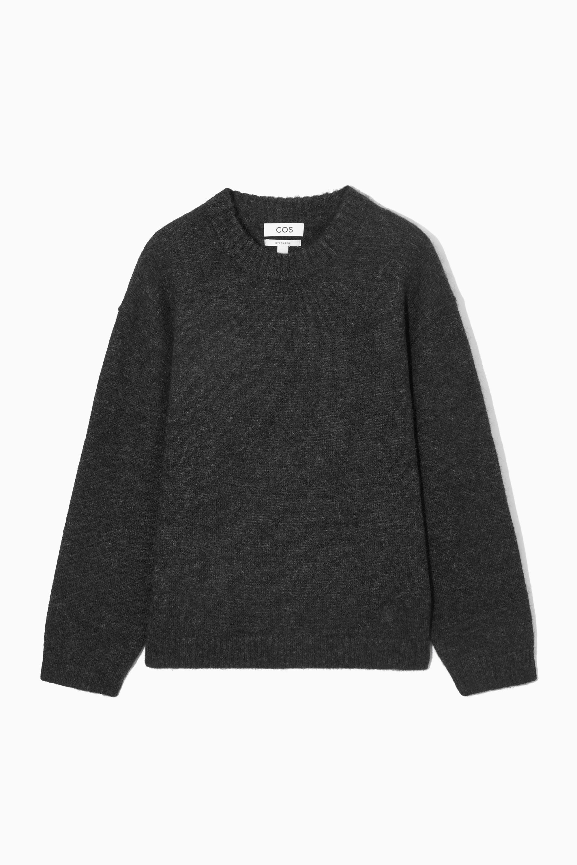 OVERSIZED ALPACA-BLEND JUMPER - BEIGE MÉLANGE OVERSIZED ALPACA-BLEND JUMPER - BEIGE MÉLANGE