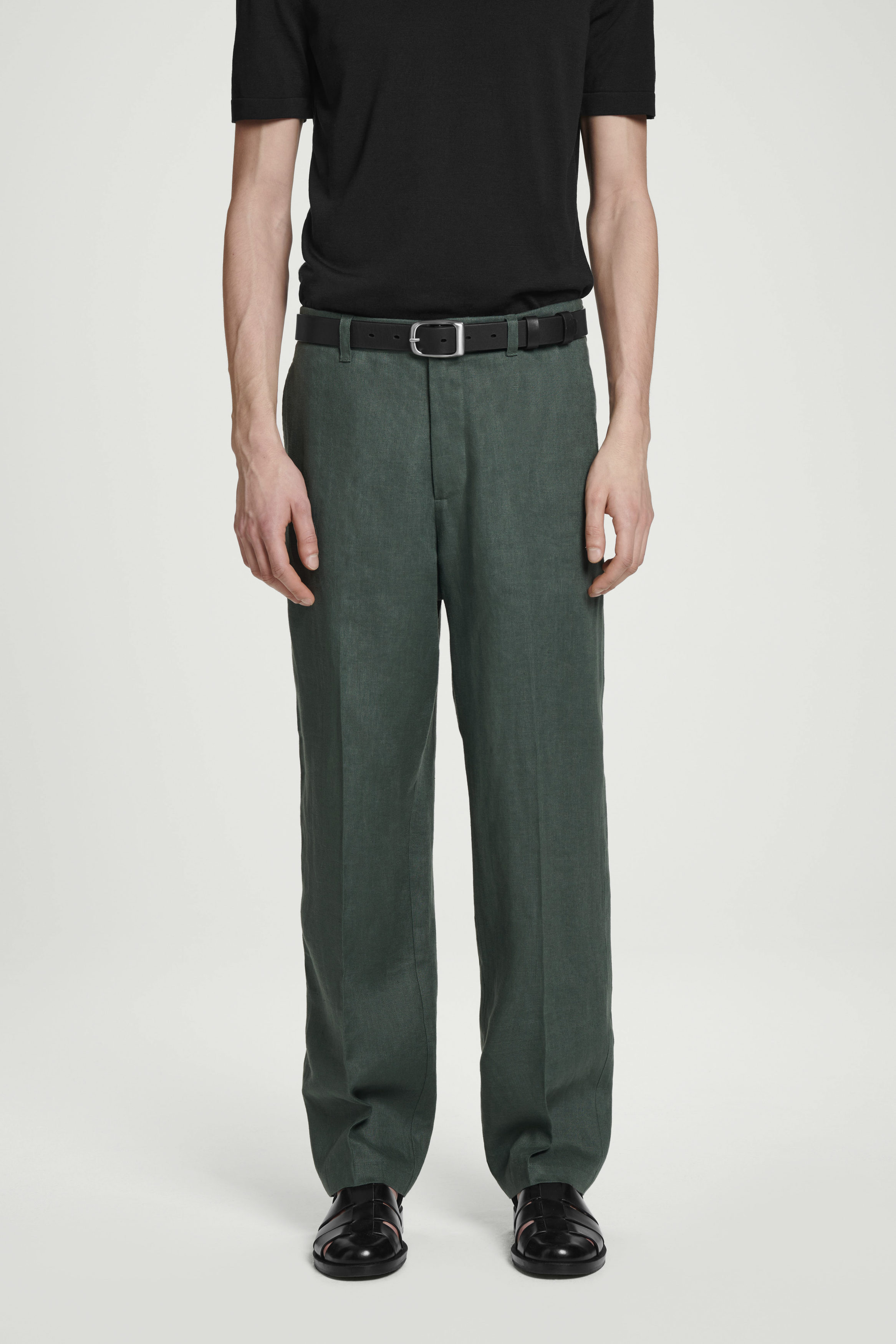 パンツ NEAT Cotton/Linen Stripe Tapered
