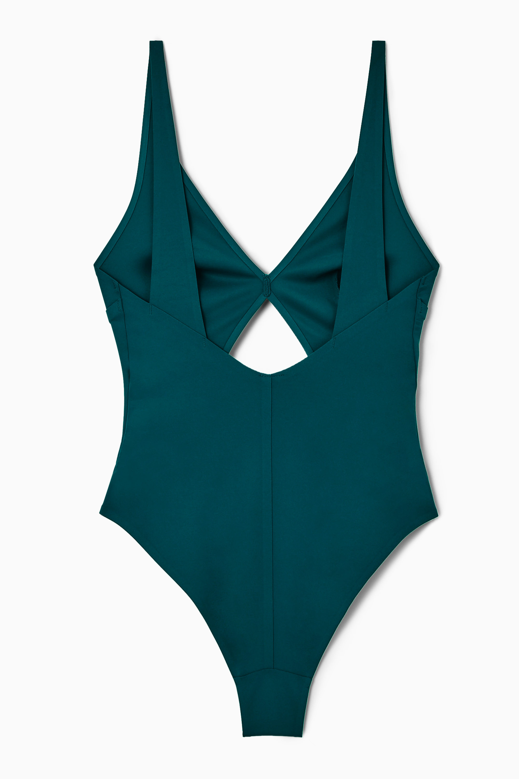 CUTOUT SCUBA SWIMSUIT - DARK TURQUOISE | COS