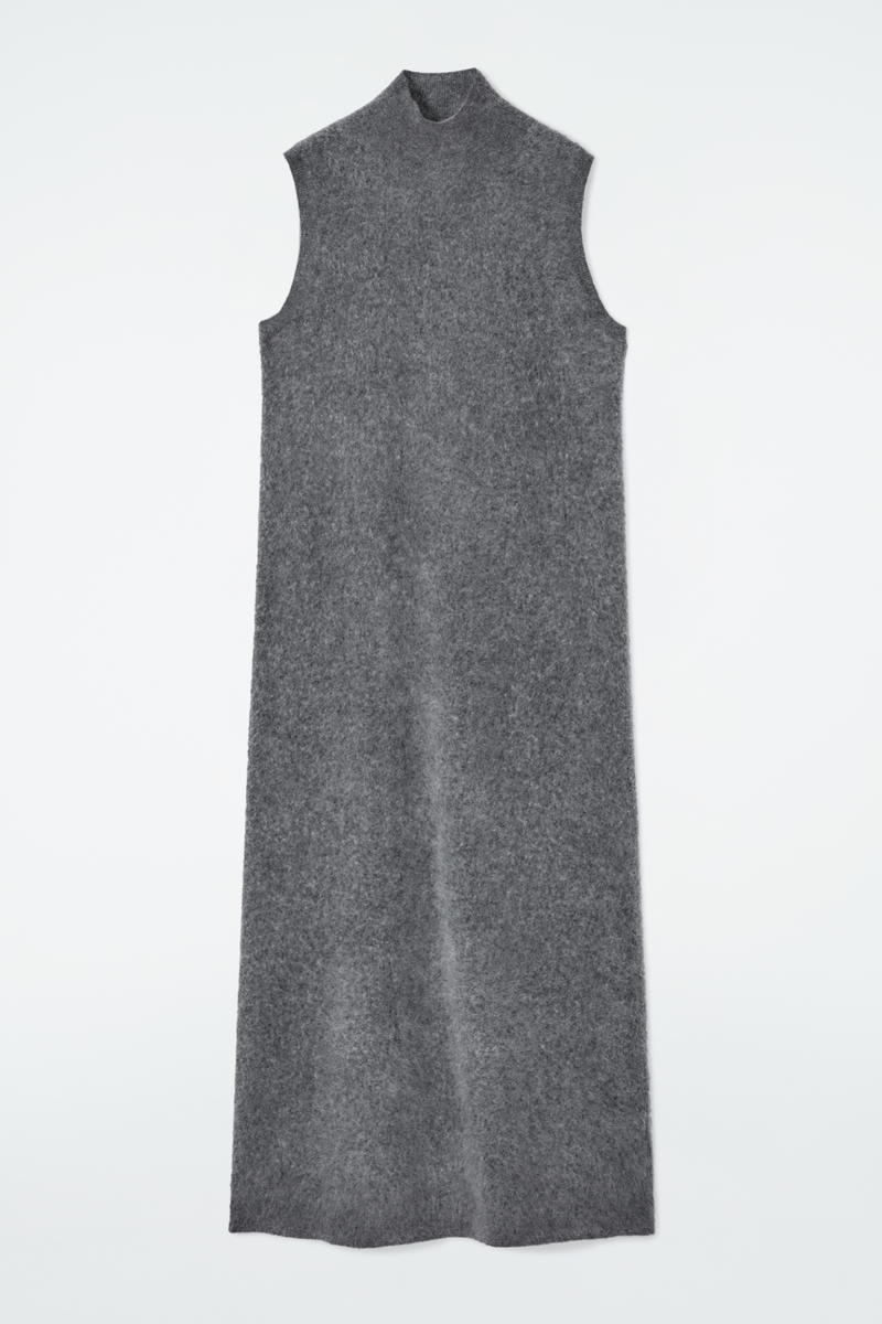 Brushed-Cashmere Maxi Dress