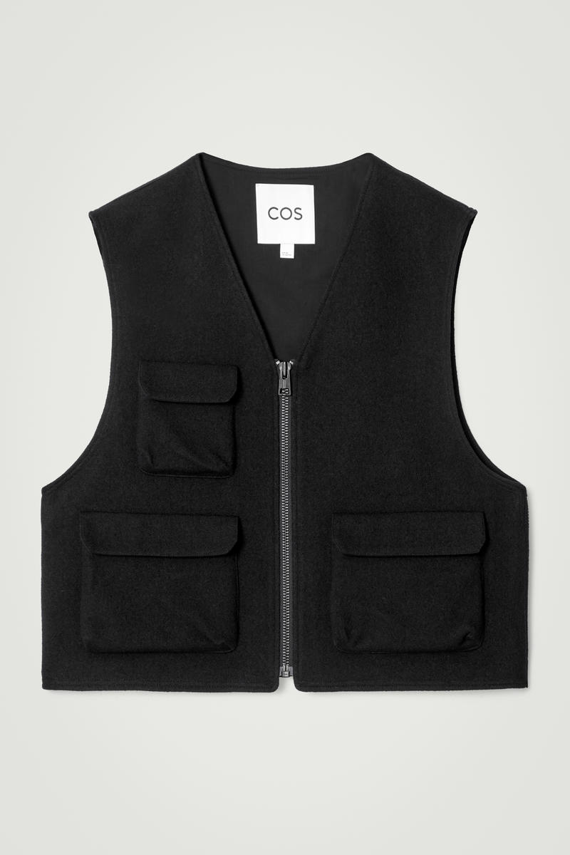 Wool-Blend Utility Gilet