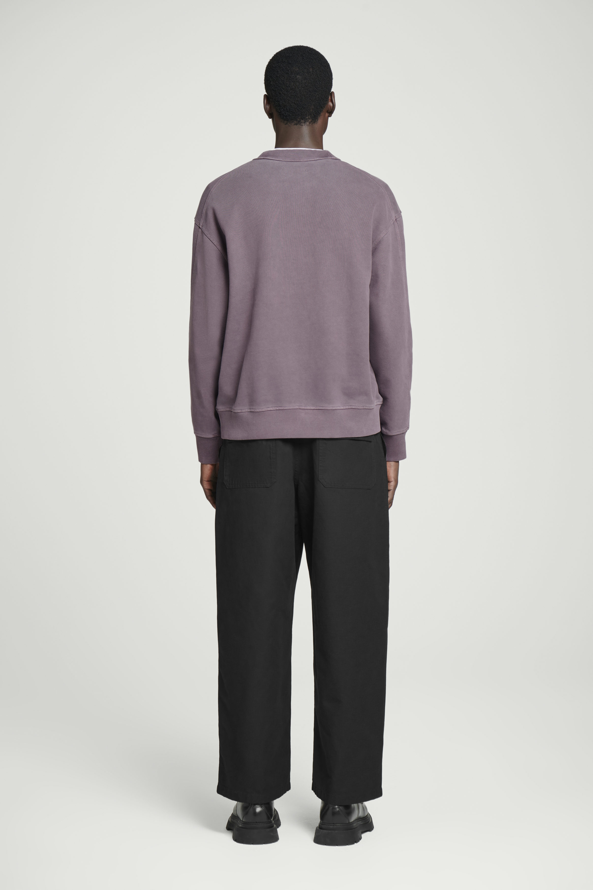 【COSYHARU】Lizona Washing Sweatshirt RELAXED WASHED-COTTON SWEATSHIRT - BEIGE | COS