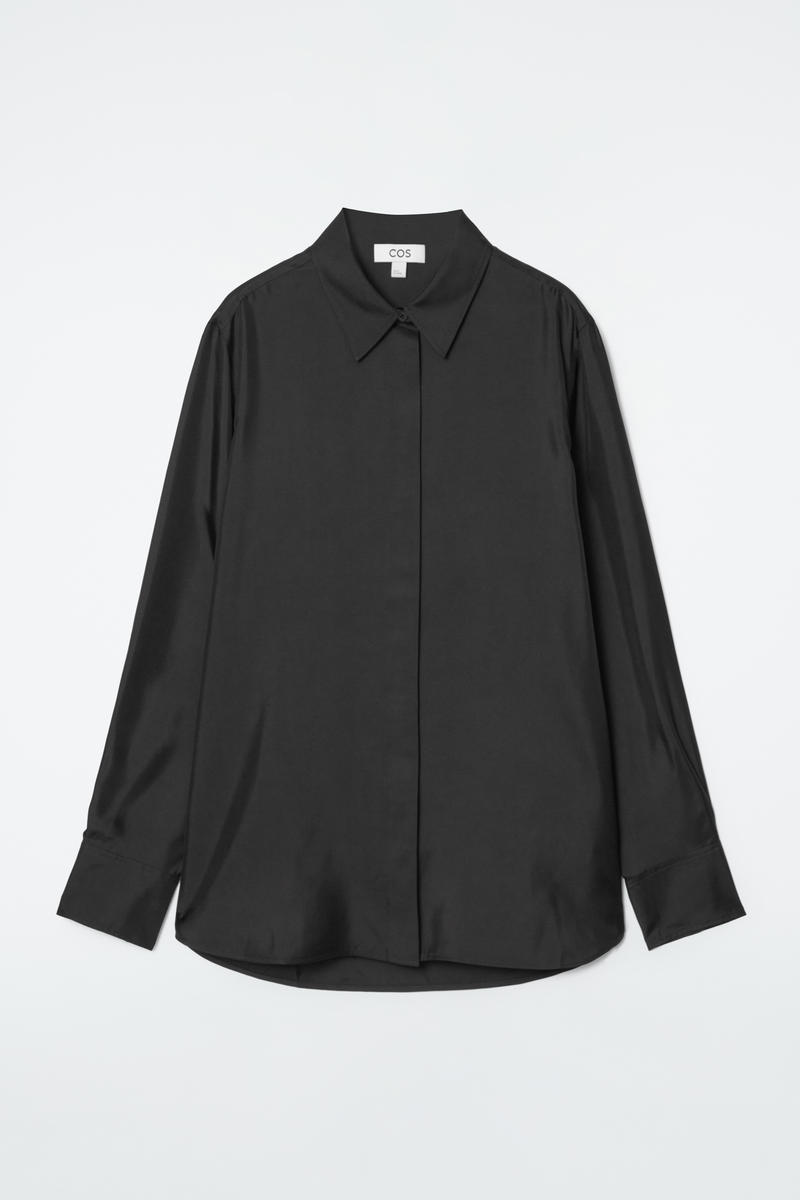 Oversized Pure Silk Shirt
