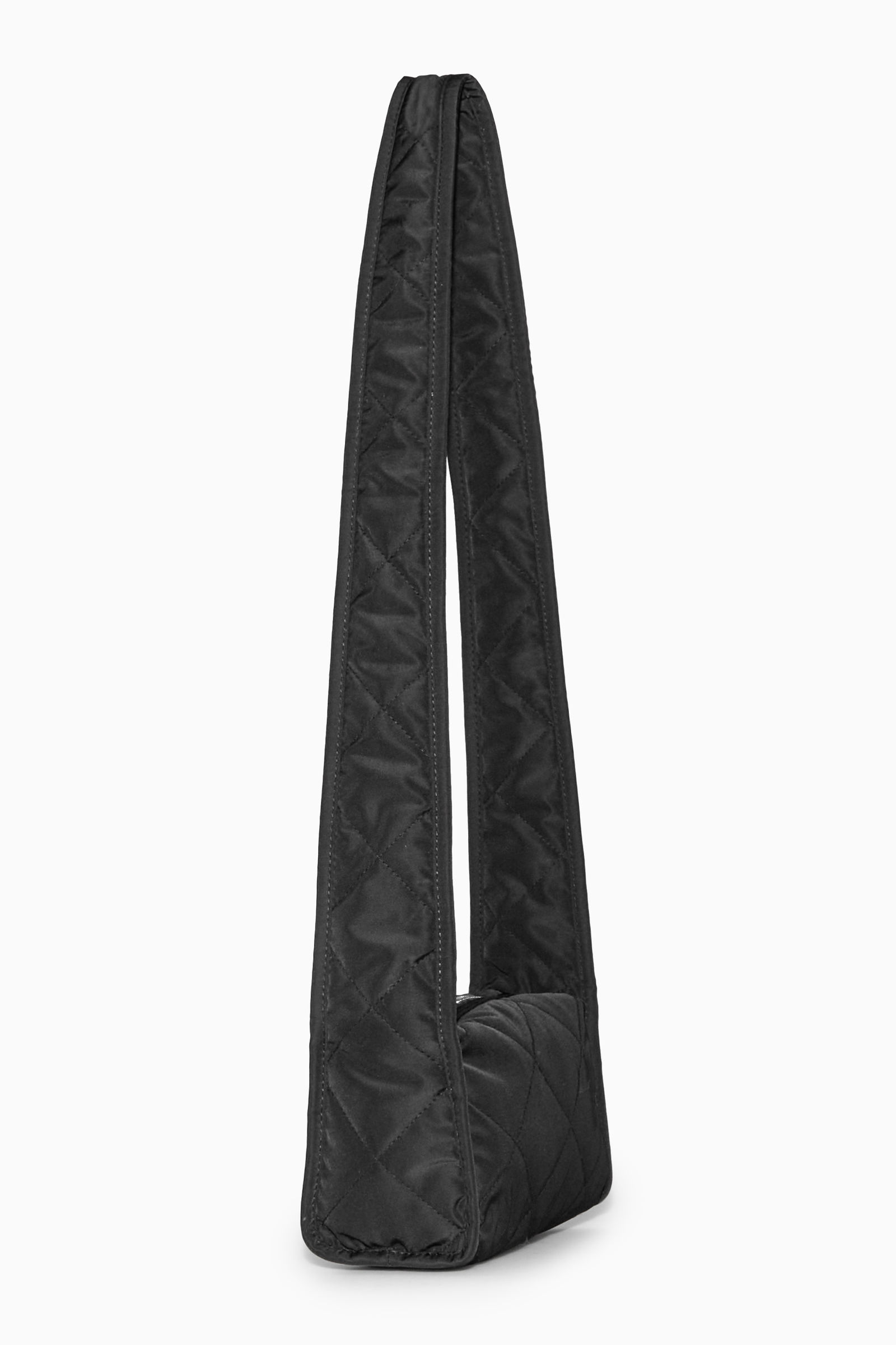 Mini diamond-quilted crossbody bag - BLACK - women