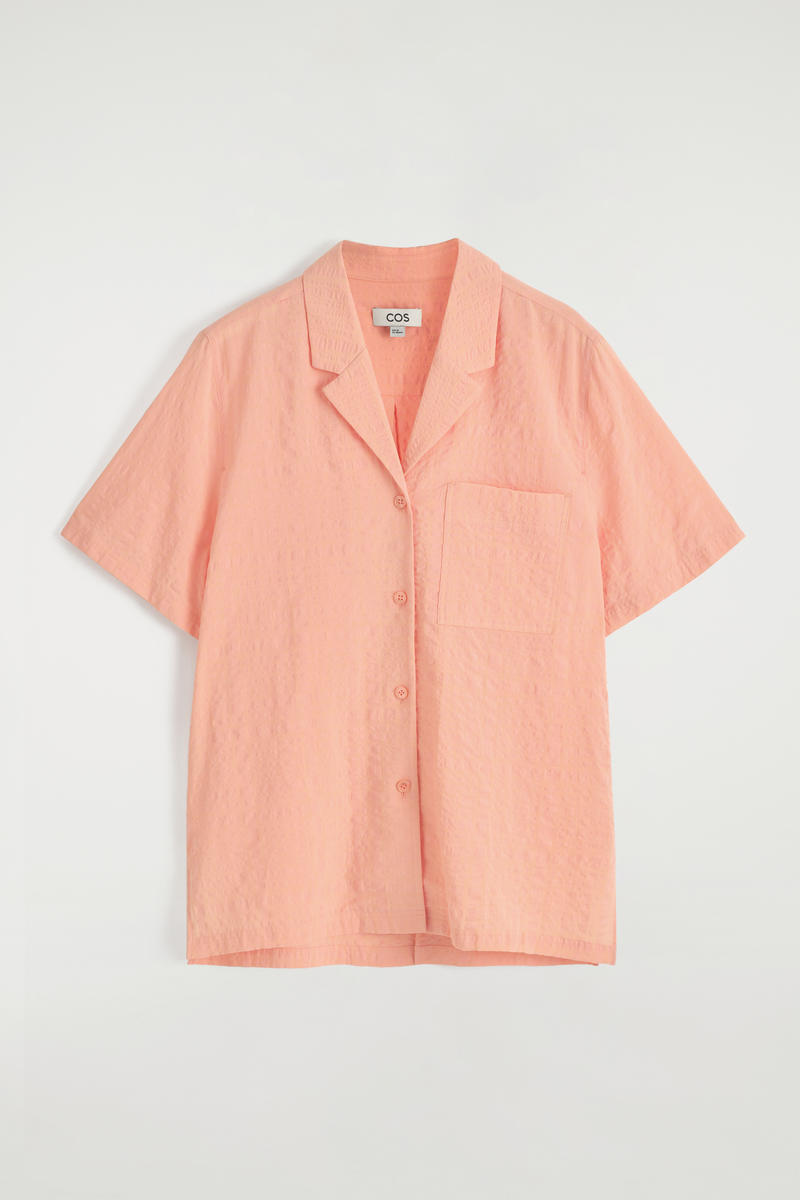 Cos Camicia Resort Con Texture