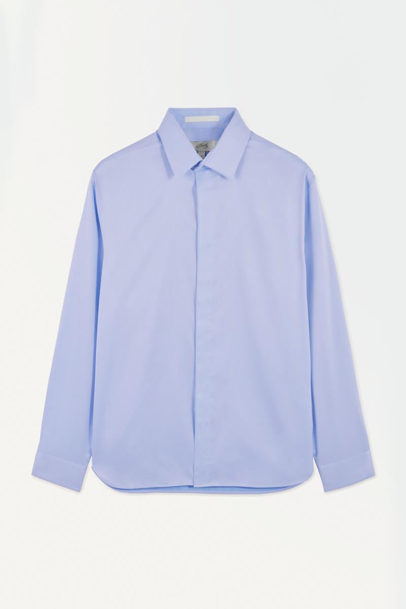 The Minimal Tailored Shirt in Blue