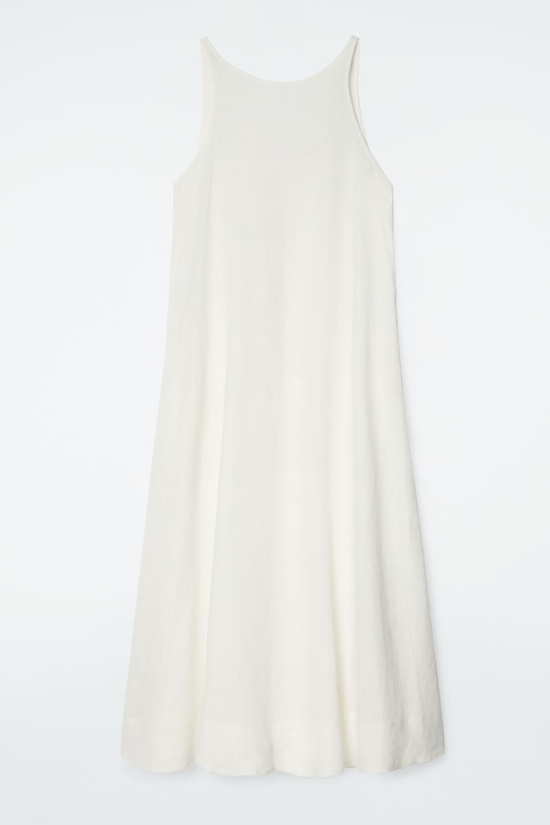 A-Line Linen Maxi Dress