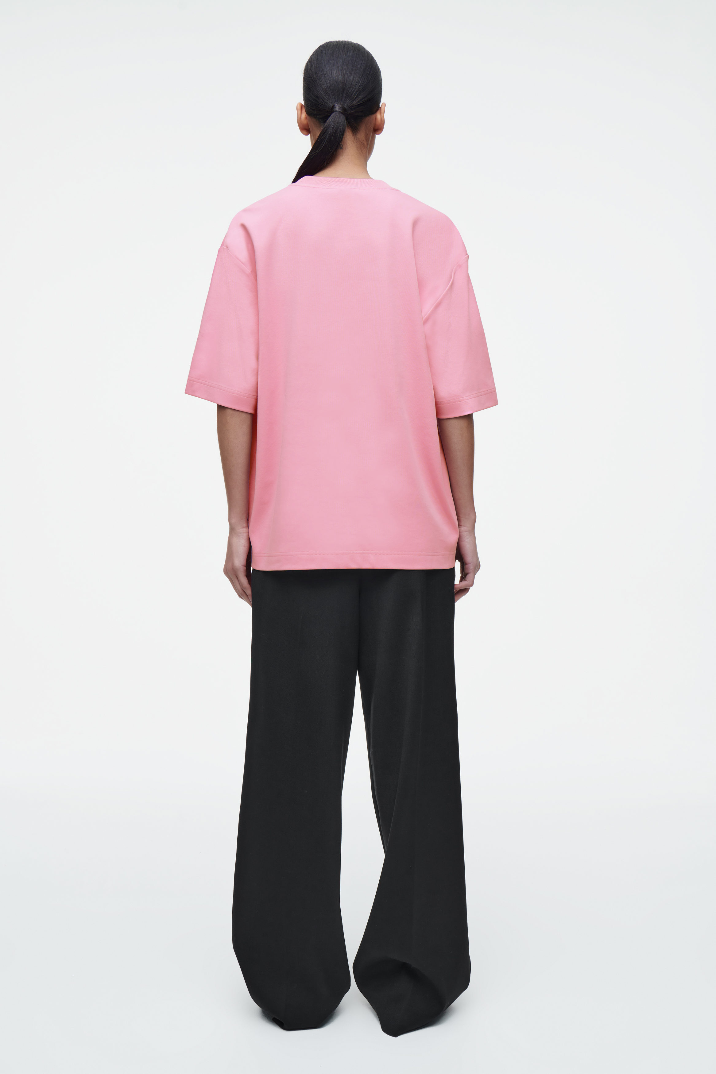 OVERSIZED COTTON T-SHIRT - PINK | COS