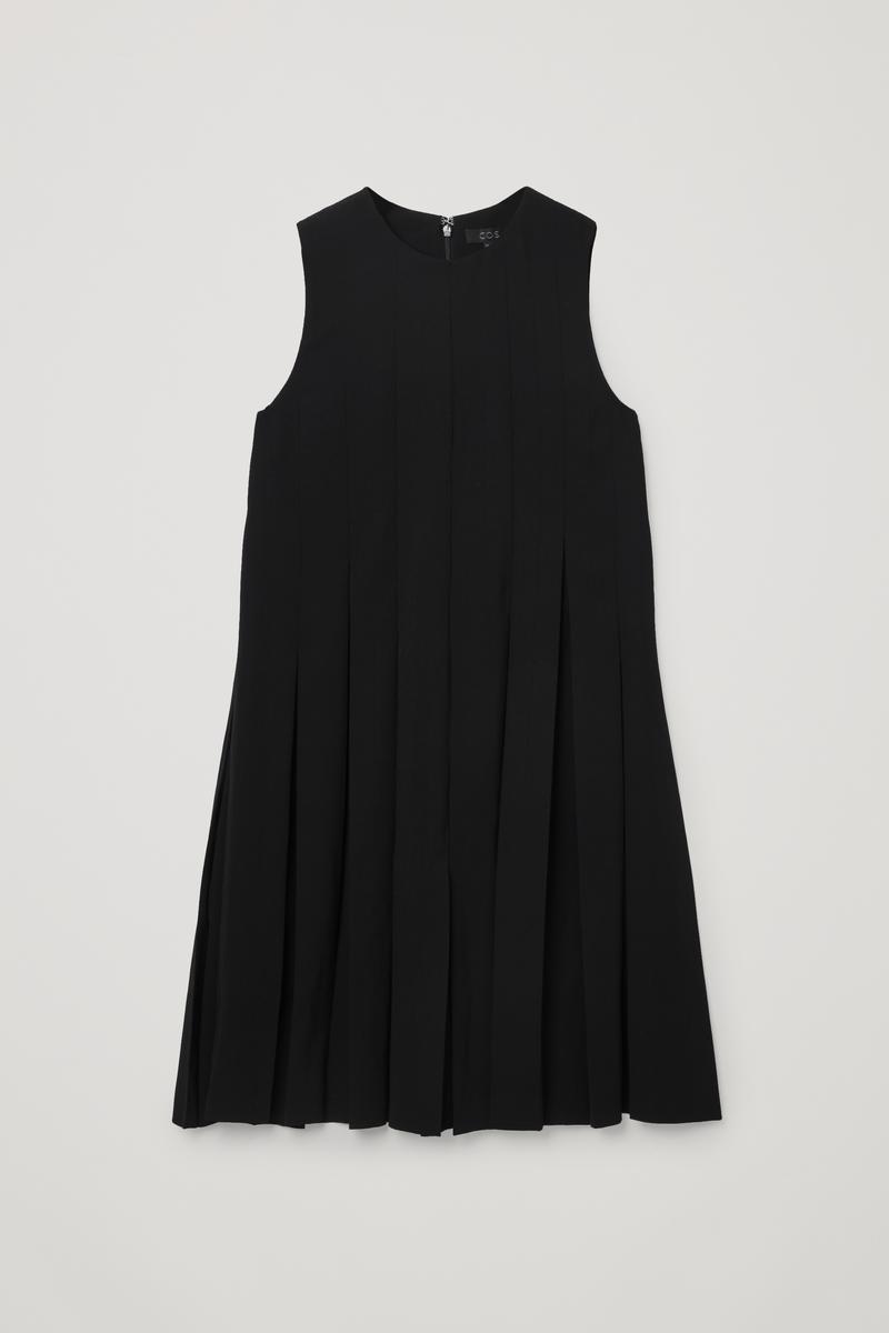 Cos Pleated Playsuit In Black