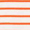 white / orange / striped