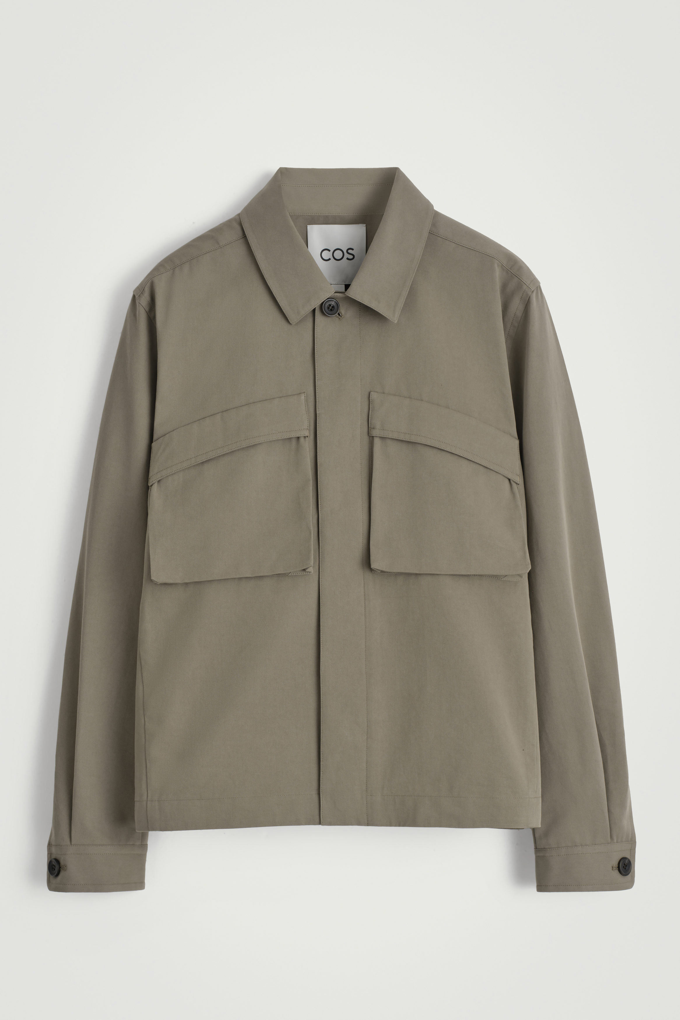 〈 COS 〉 TWILL UTILITY JACKET TWILL UTILITY JACKET - BLACK | COS