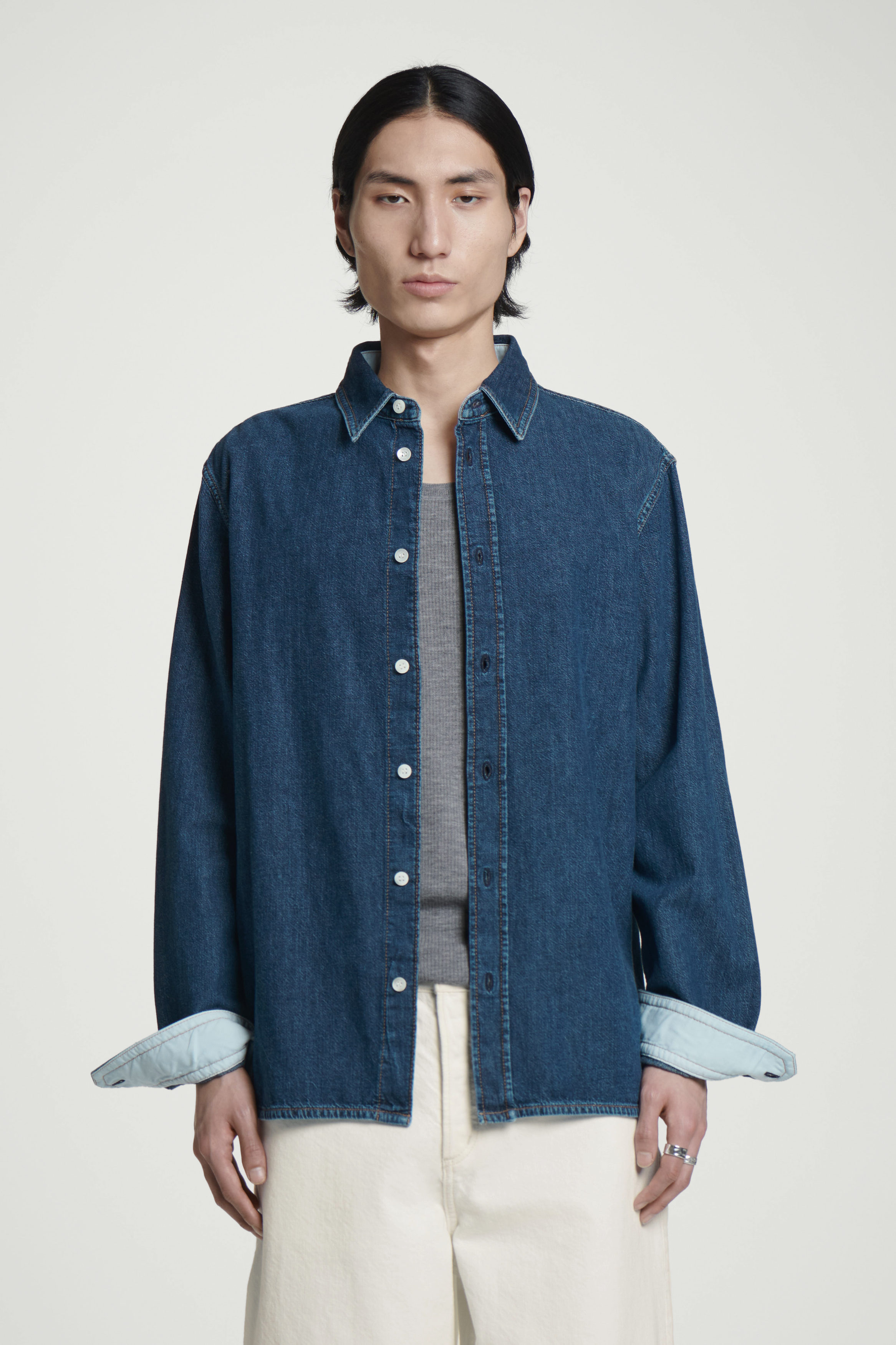 ジャケット・アウター VAULTROOM DENIM OVERSHIRT / BLUE VAULTROOM DENIM OVERSHIRT