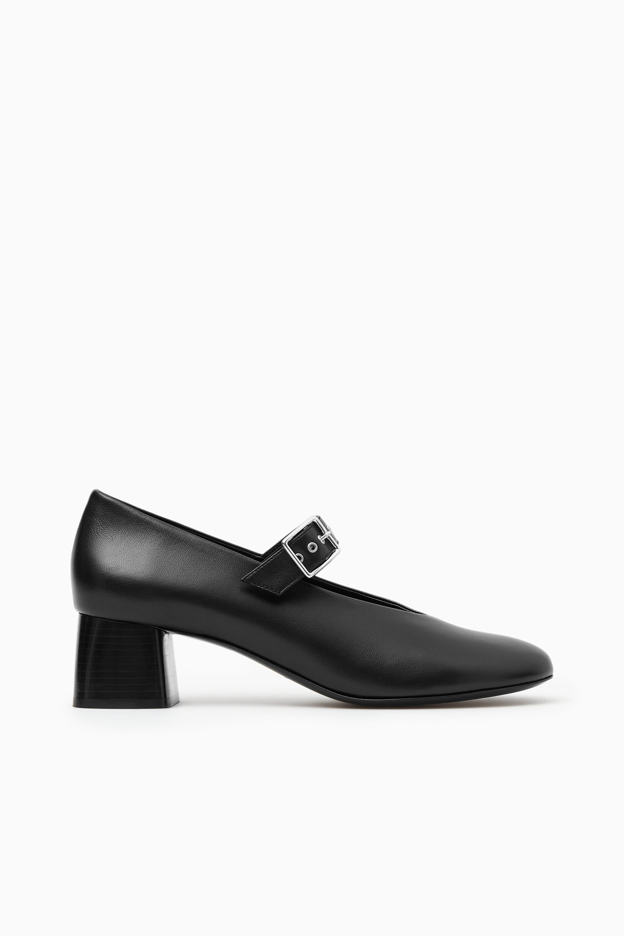 Black leather Mary Jane with platform sole | Marni
