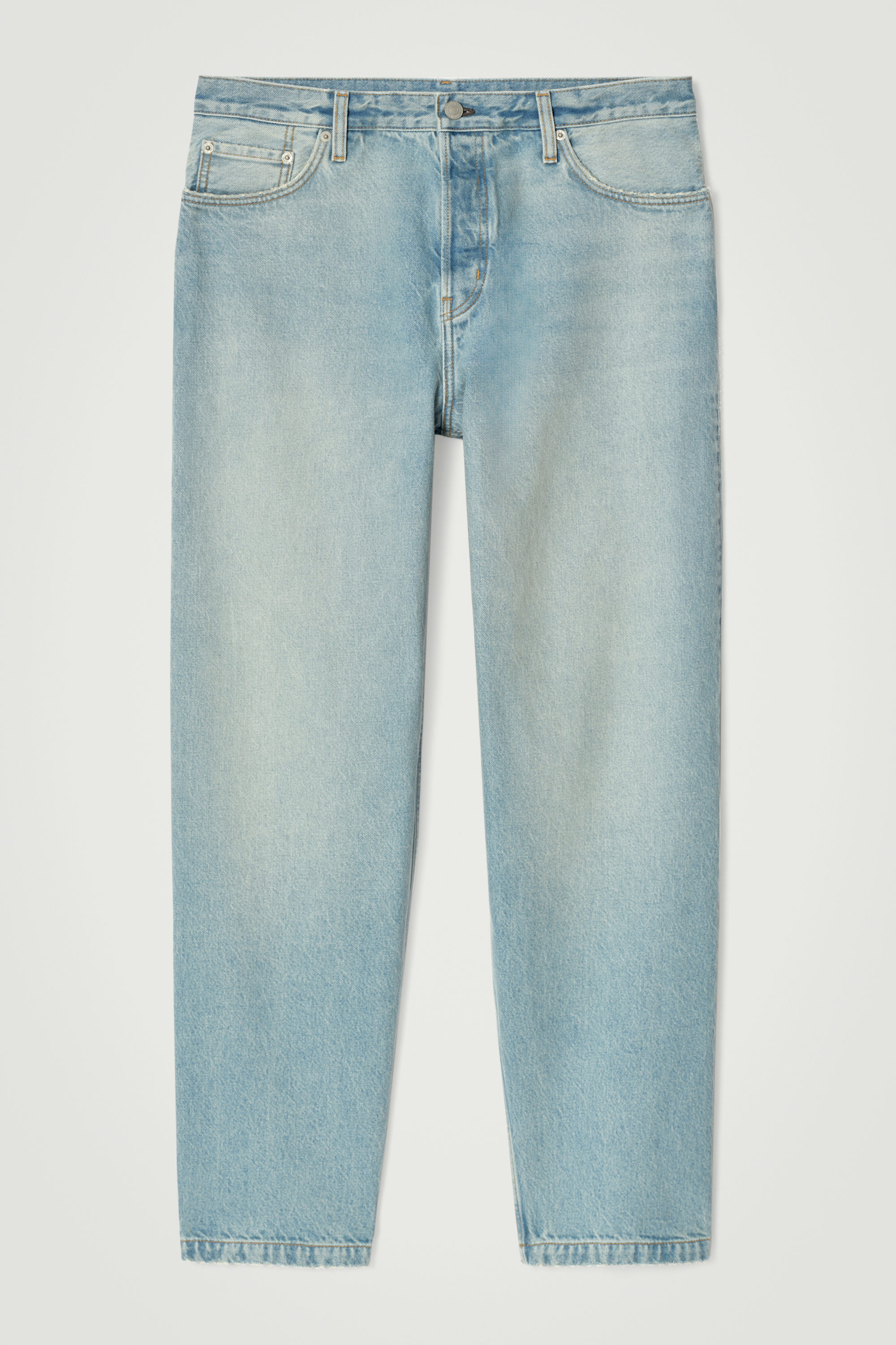 DOME STRAIGHT-LEG JEANS - BLACK