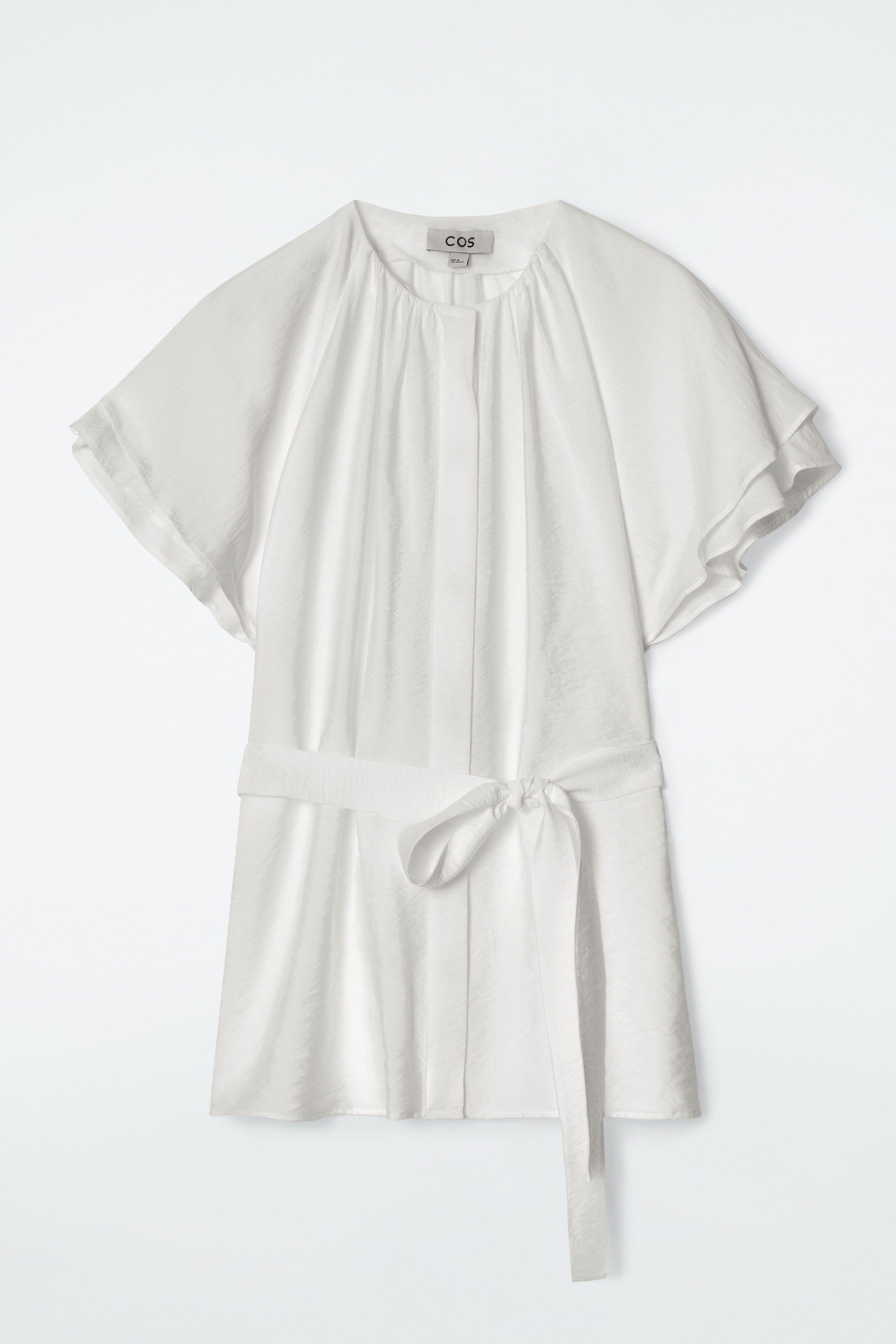 LAYERED BELTED BLOUSE - WHITE | COS