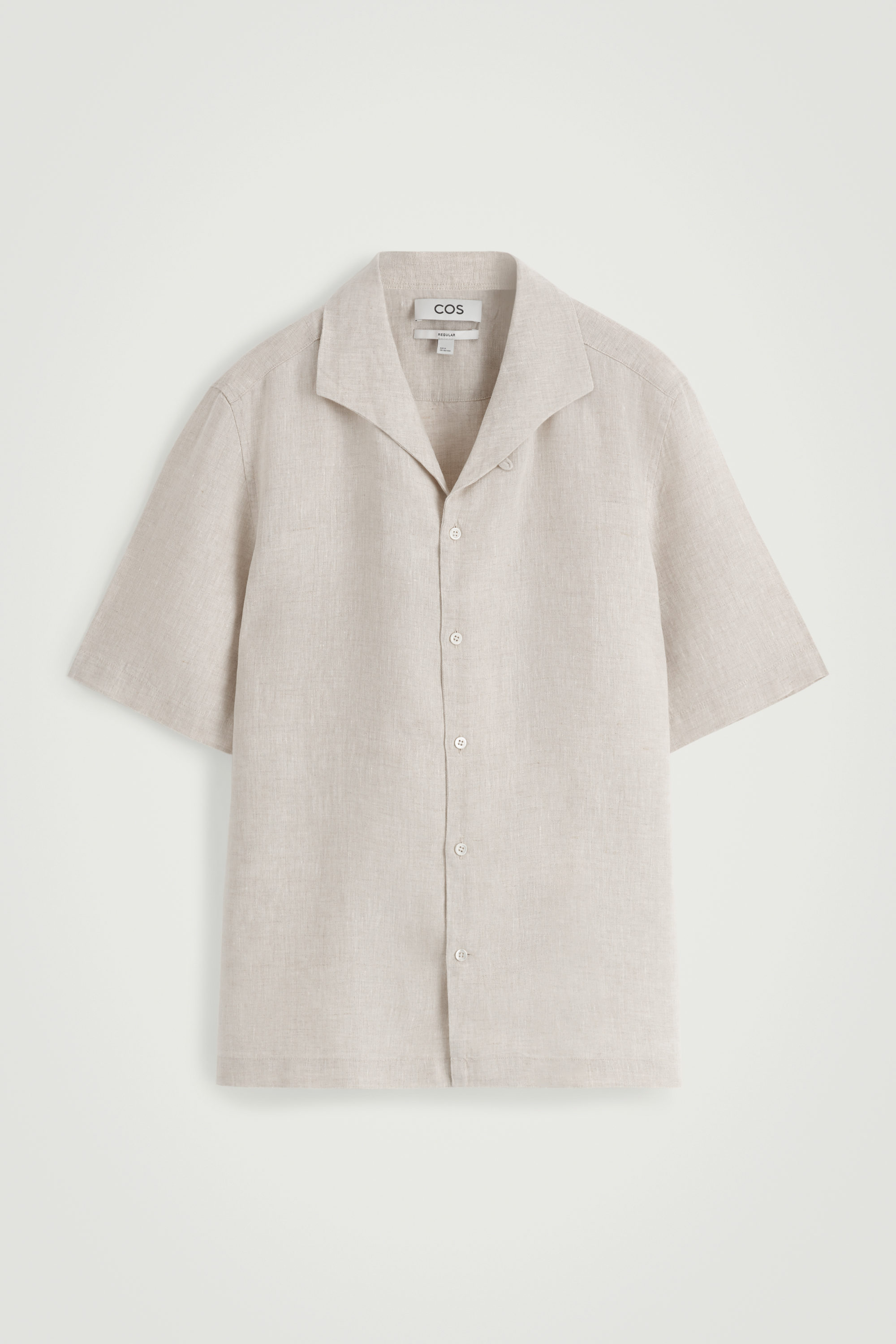 トップス COS OPEN-KNIT SHORT-SLEEVE SHIRT XL COS Open-Knit Short-Sleeve Shirt | endource