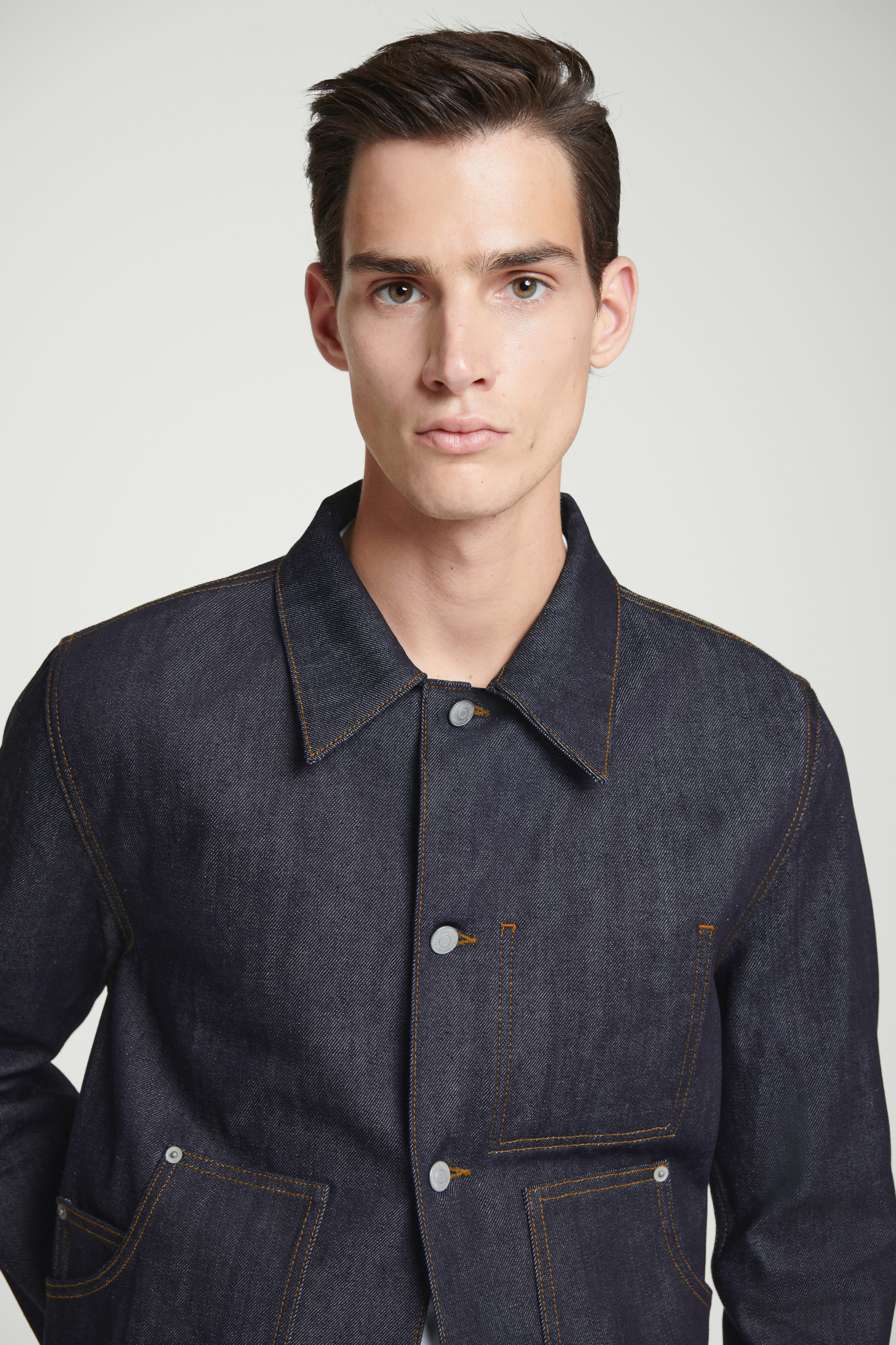 RELAXED DENIM JACKET - RAW INDIGO | COS