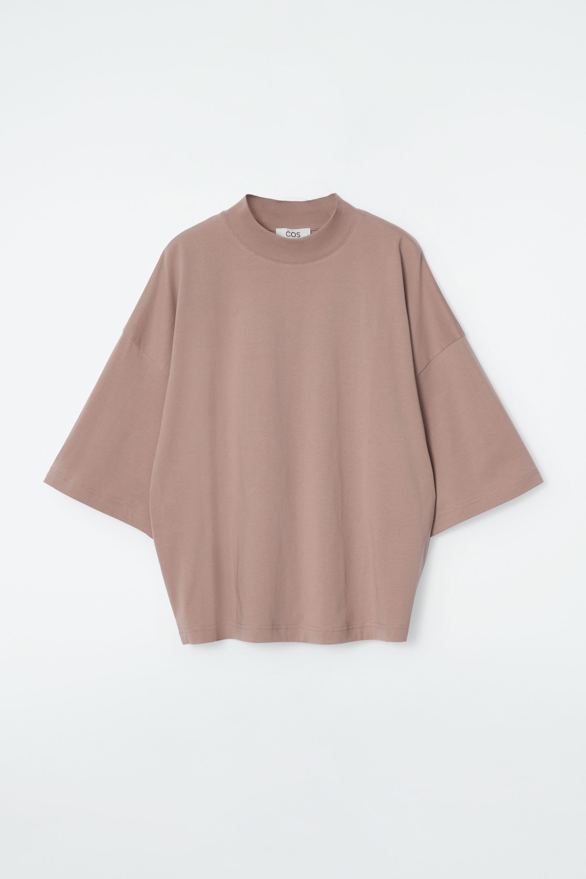 高感度ショップで2023年売れたブランド REGULAR BOXY MOCK-NECK T-SHIRT - BEIGE リンス・コンディショナー