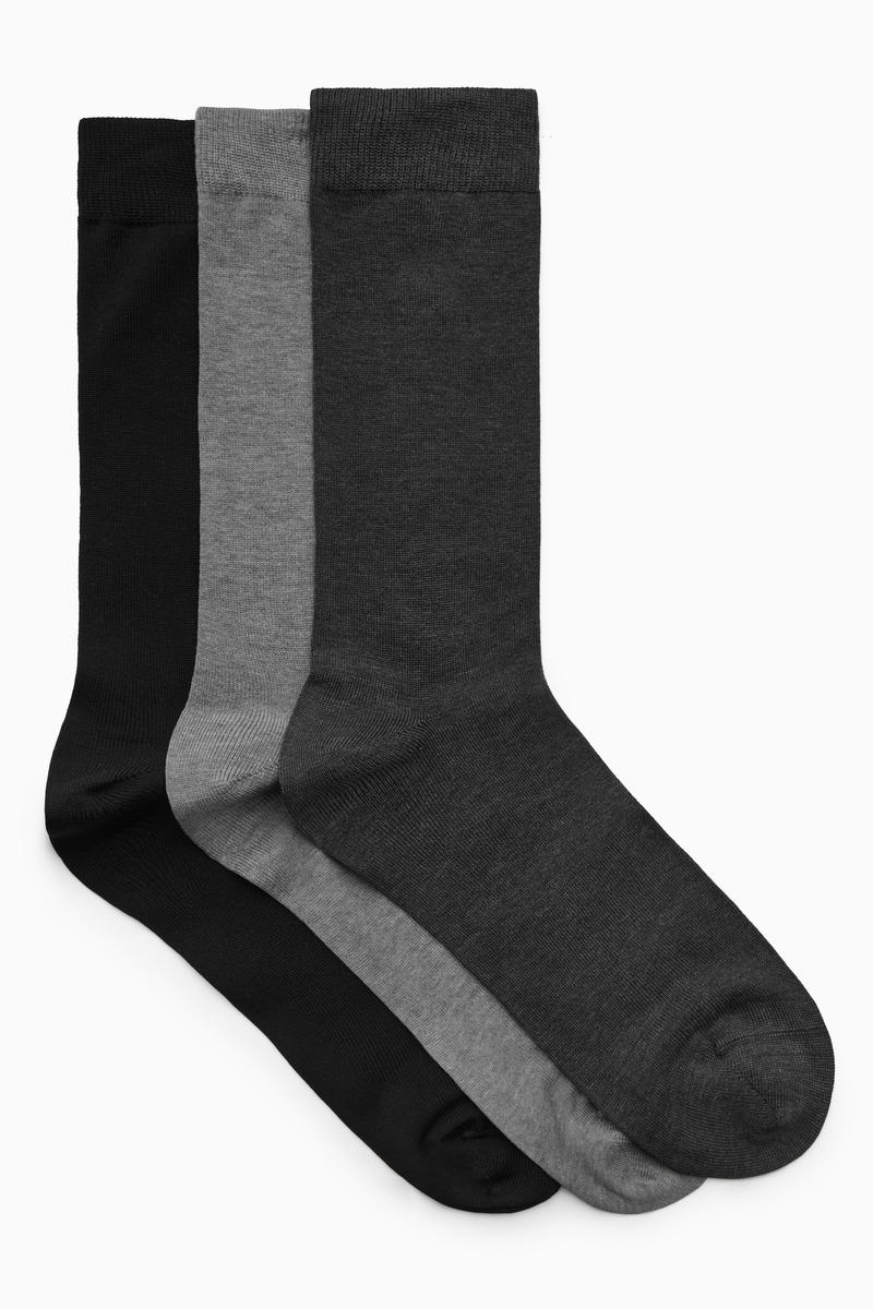 3-Pack Mercerised Cotton Socks