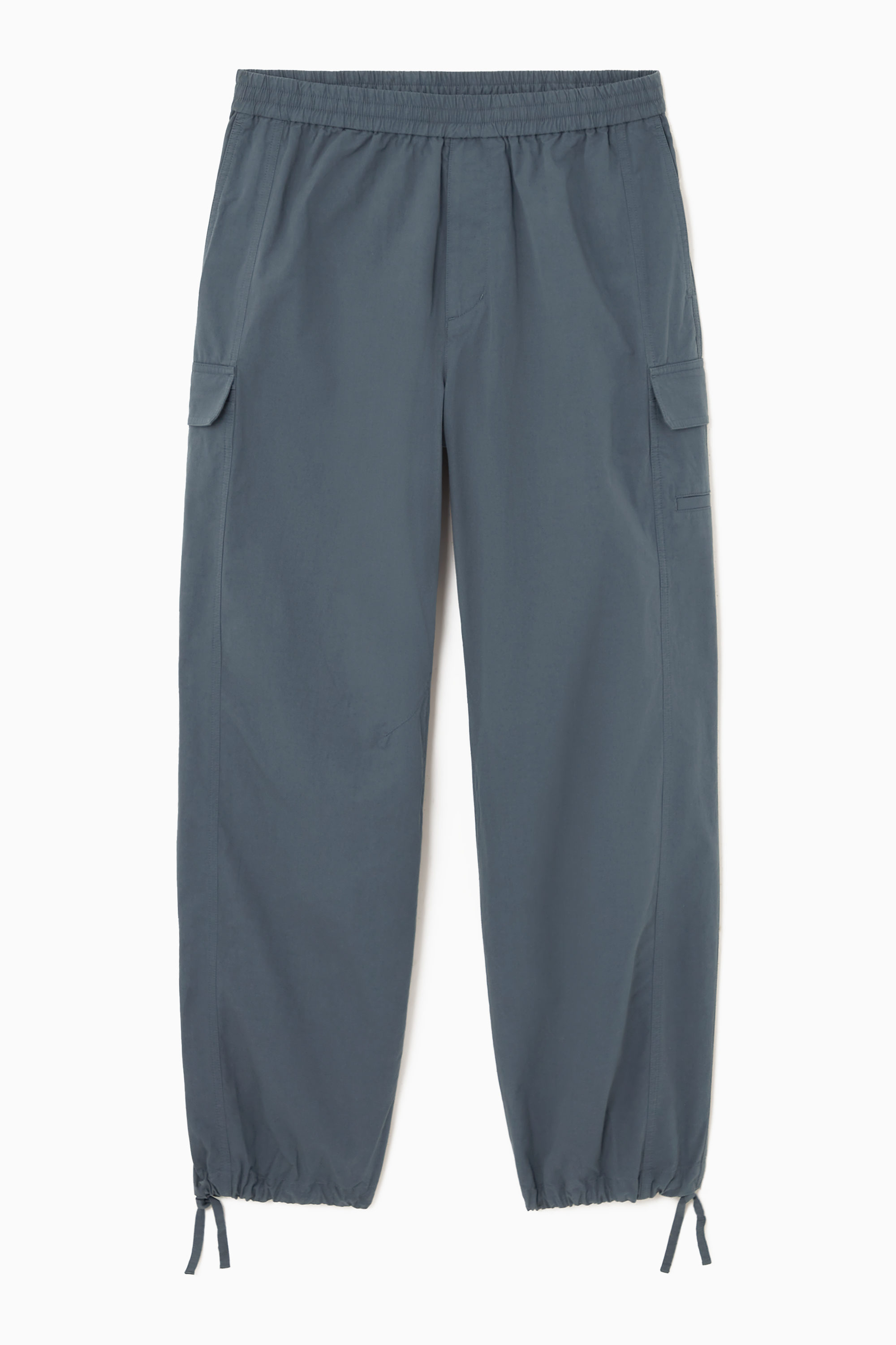 [COSYHARU公式]Cold-Weather Cargo Pants 関税・送料込み WIDE-LEG CARGO PARACHUTE TROUSERS - BLUE | COS