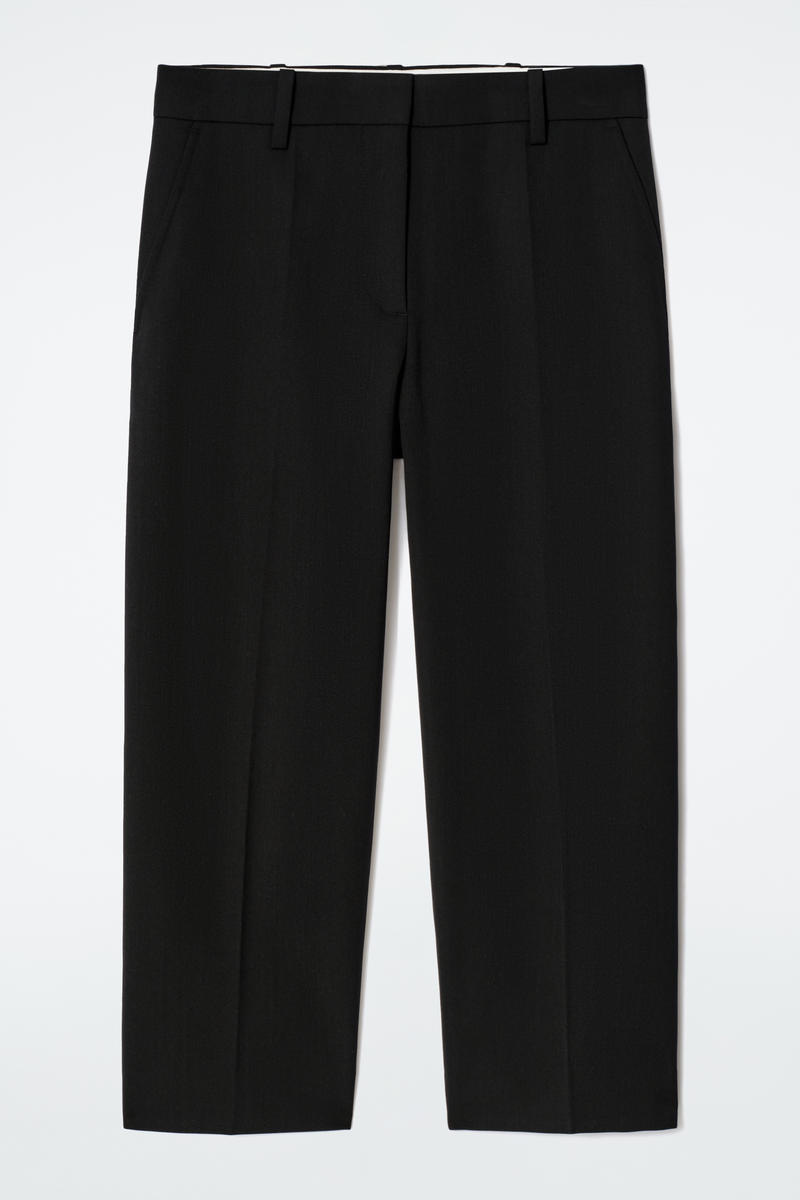 Wool-Blend Capri Trousers