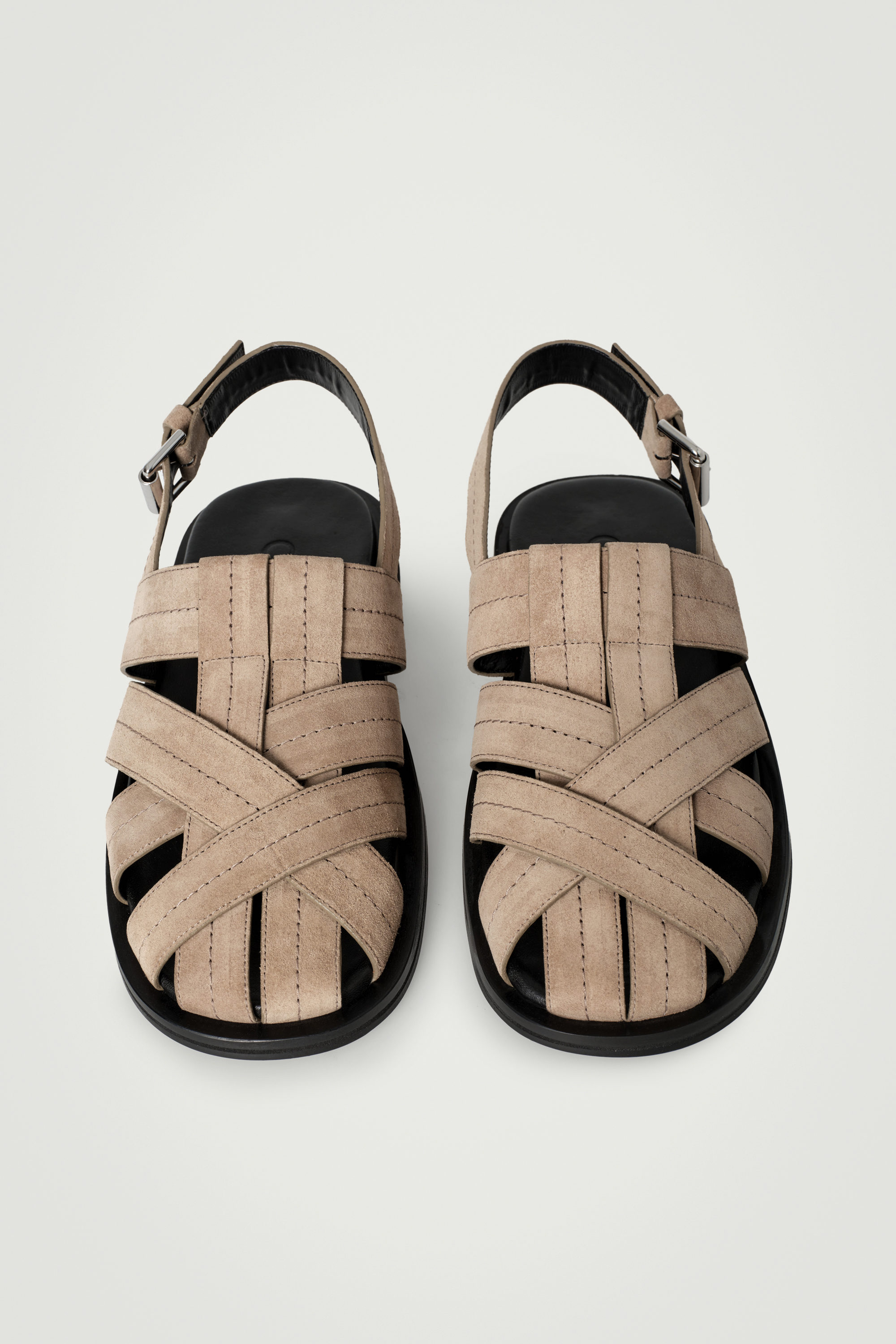 SUEDE FISHERMAN SANDALS - SAND | COS