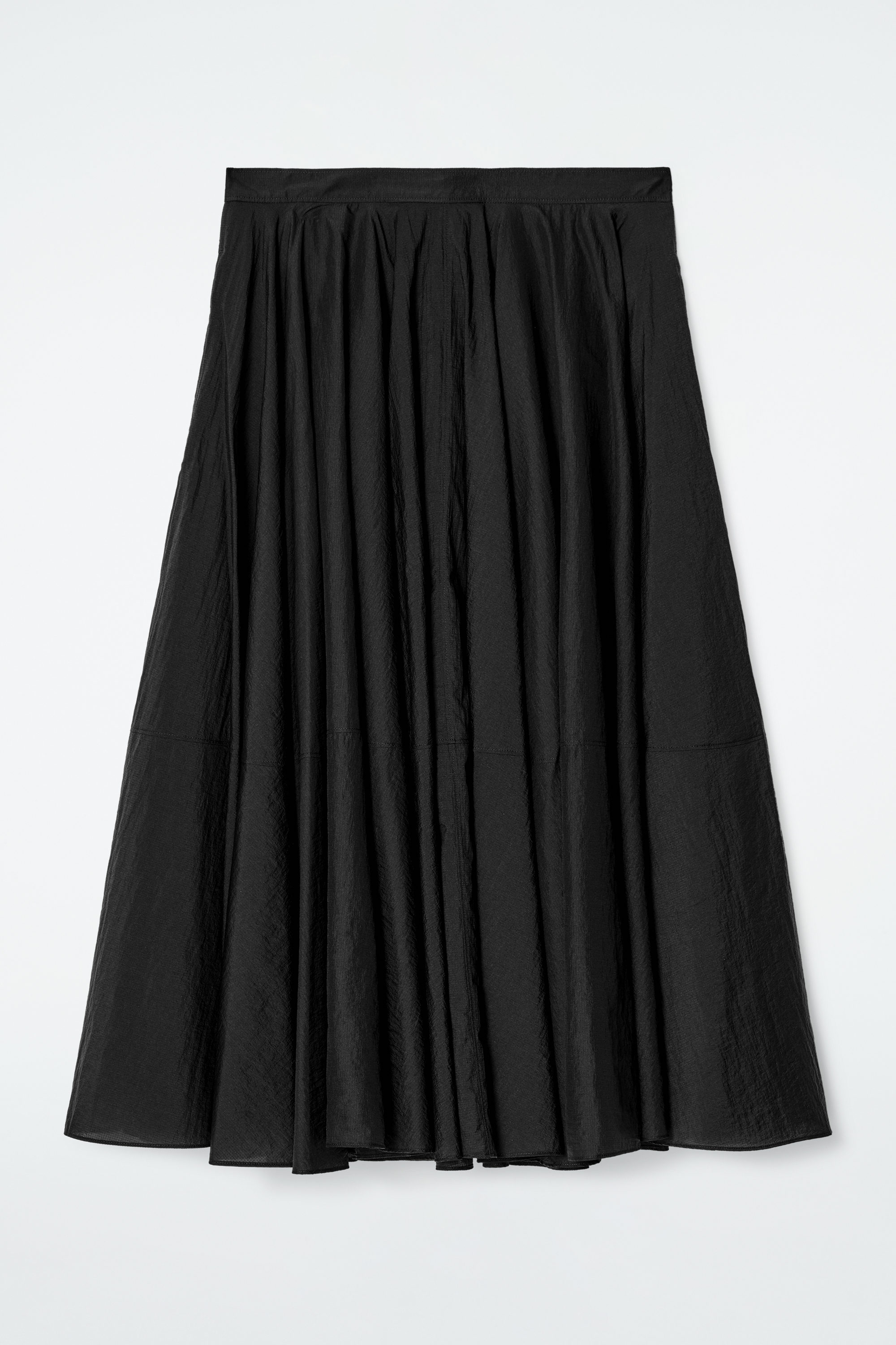 CIRCLE-CUT MIDI SKIRT - BLACK | COS