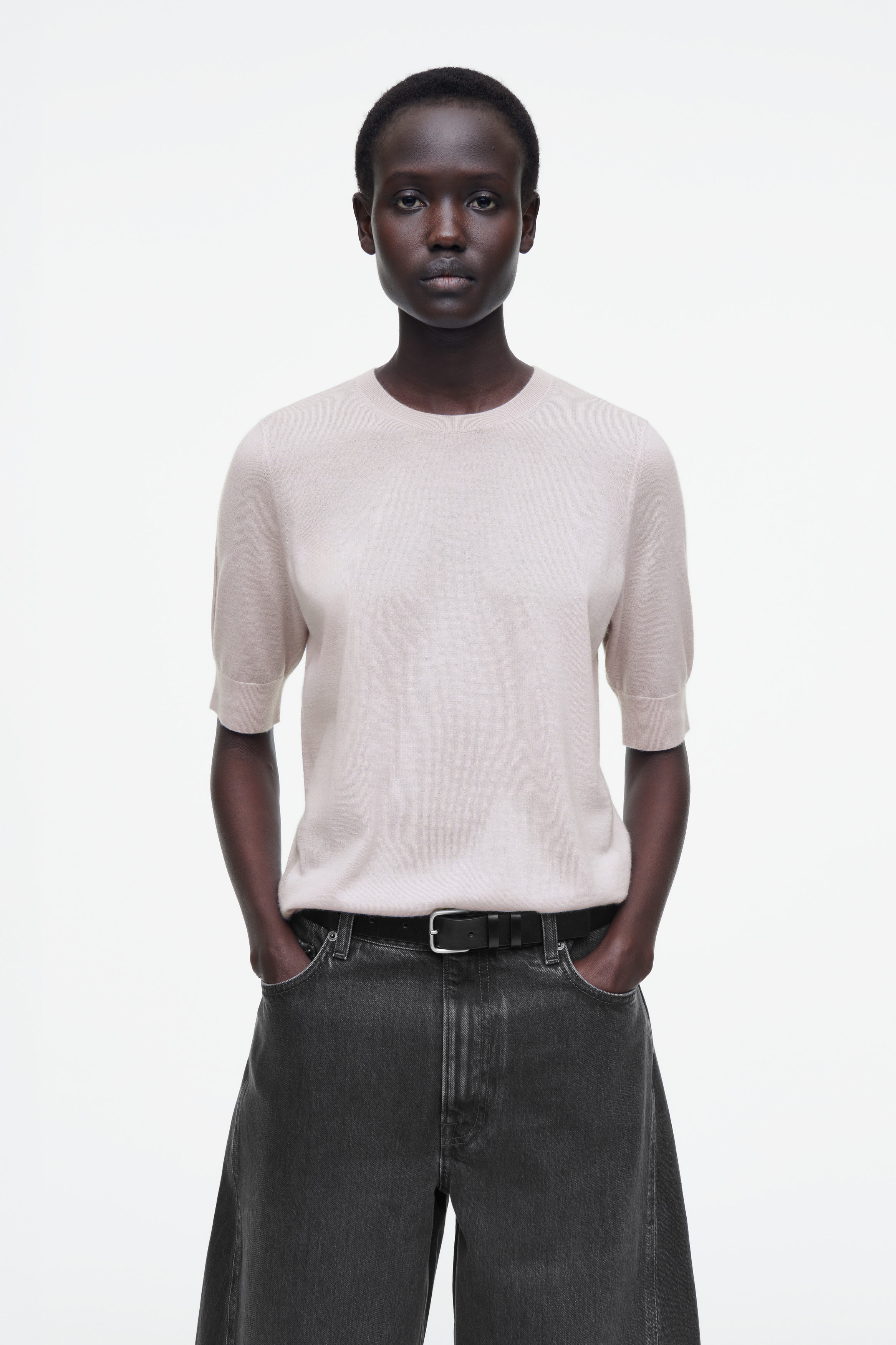 Tシャツ・カットソー LAME CASHMERE T-SHIRT カットソー chloe Retro LPK | extreme cashmere