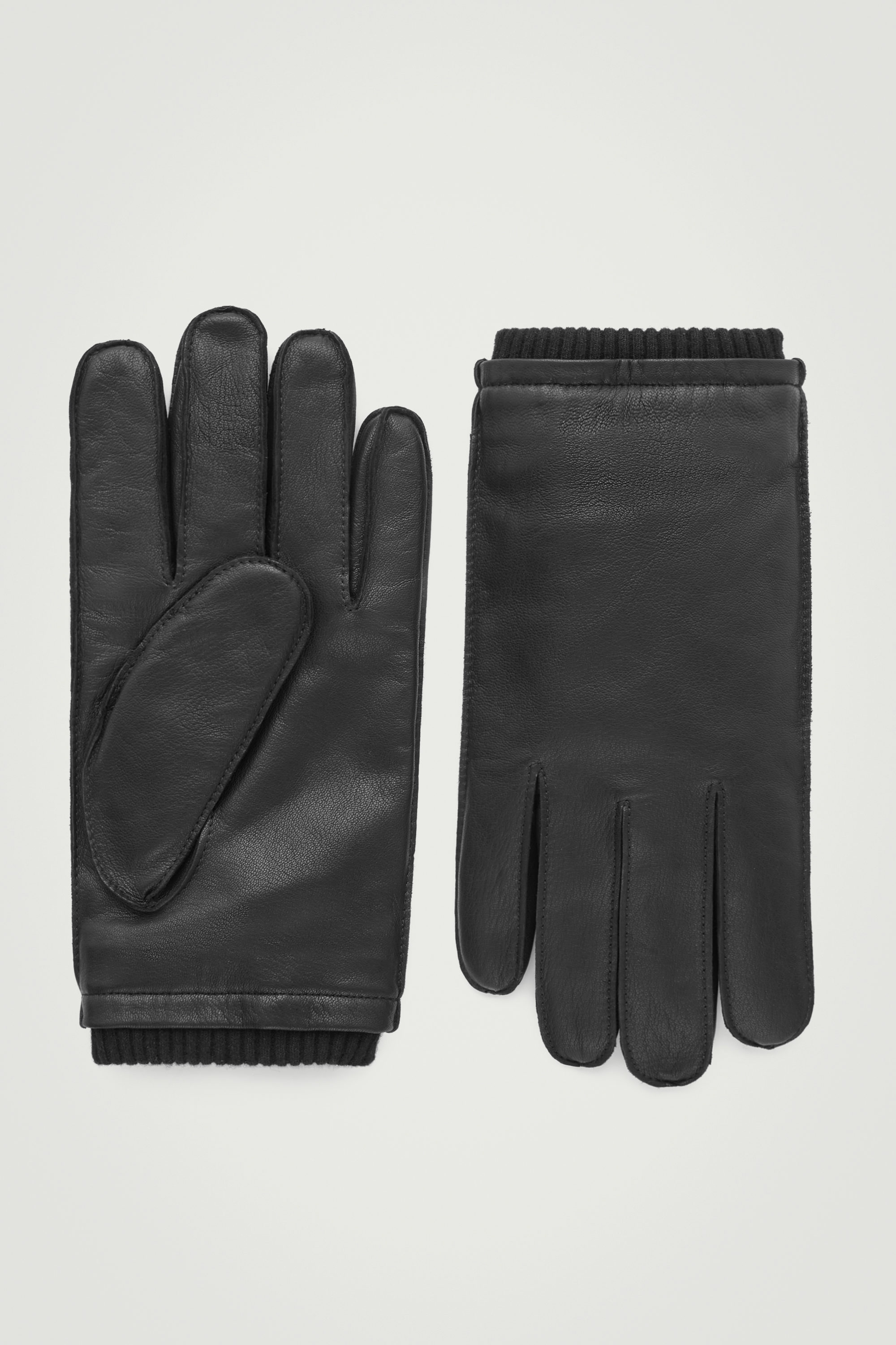 新品未使用 【COS】 レザーグローブ leather glove LEATHER GLOVES - BLACK | COS